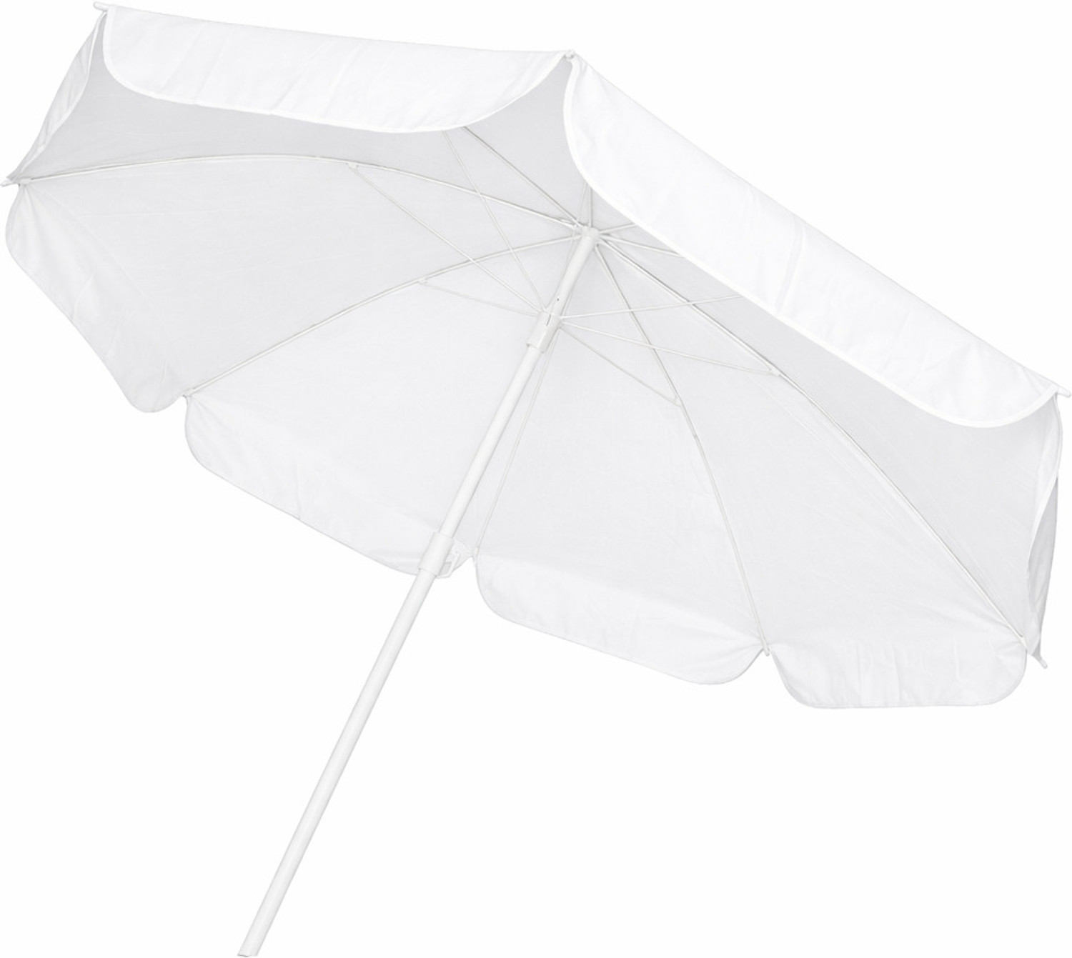 Image of Rainpopson Garden Umbrella 8ft Waterproof Outdoor Umbrella Rain Protection Umbrella (White)