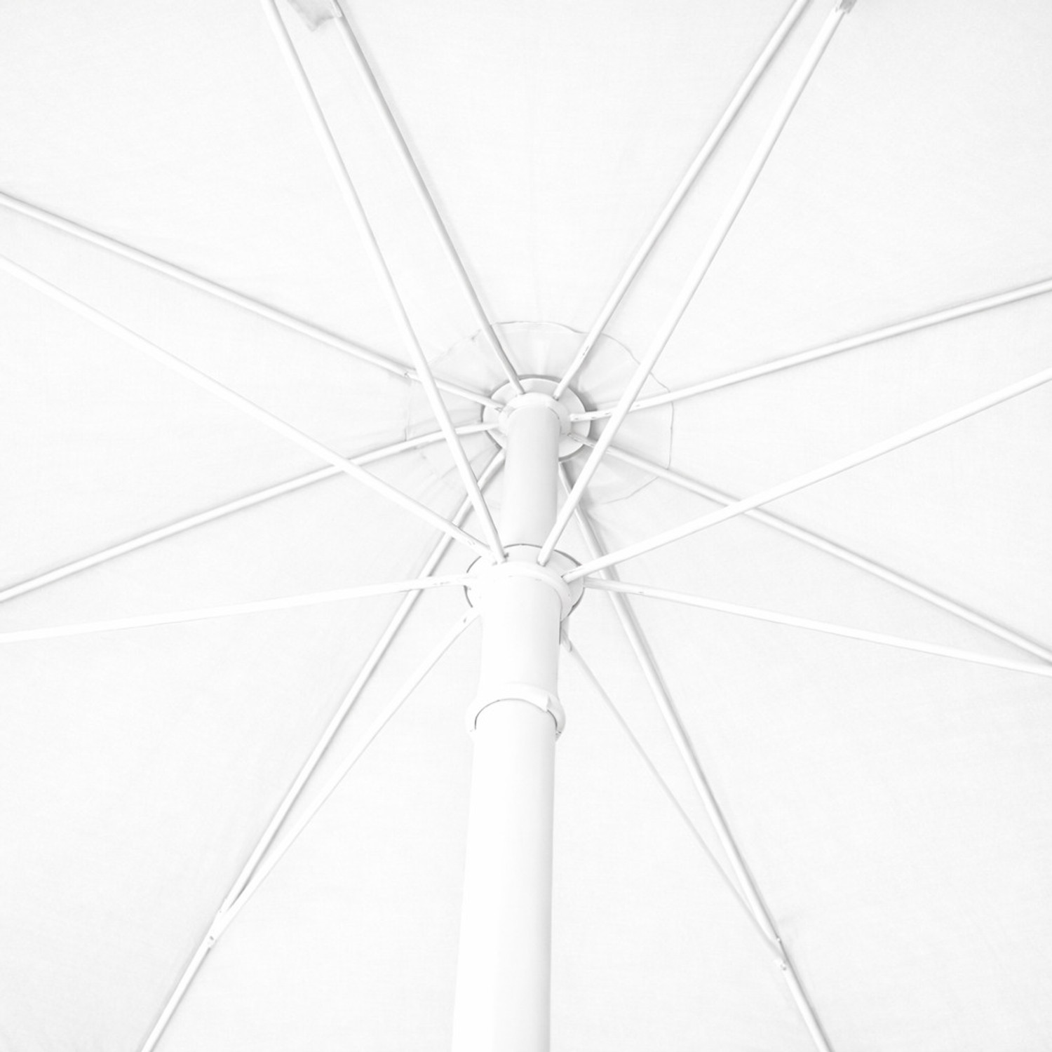 Image of Rainpopson Garden Umbrella 8ft Waterproof Outdoor Umbrella Rain Protection Umbrella (White)
