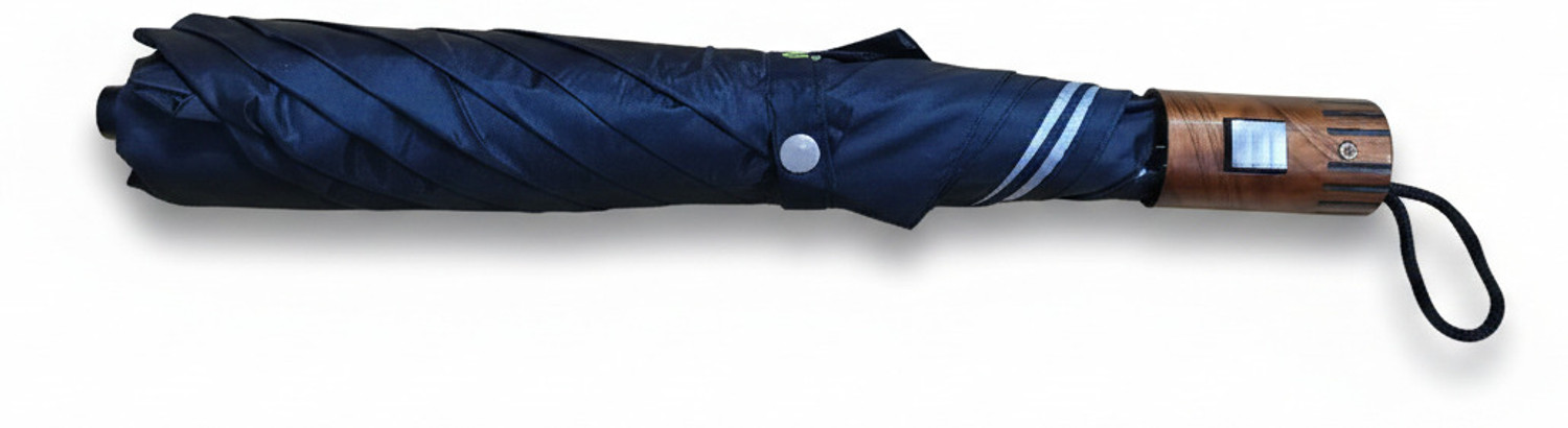 Image of TWINKLE CARE 2 Fold Auto Open Polyester Umbrella (Black)