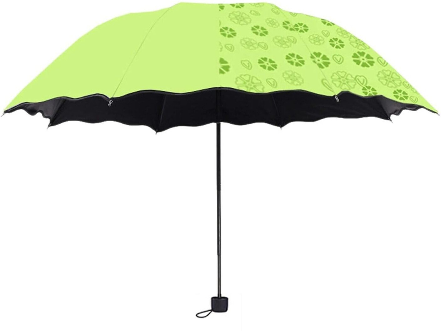 Image of Adorazone UV-Rays Safe 23 inch Large Size 3-Fold Umbrella, UV-Super Umbrella For Rain & Sun Umbrella (Silver)