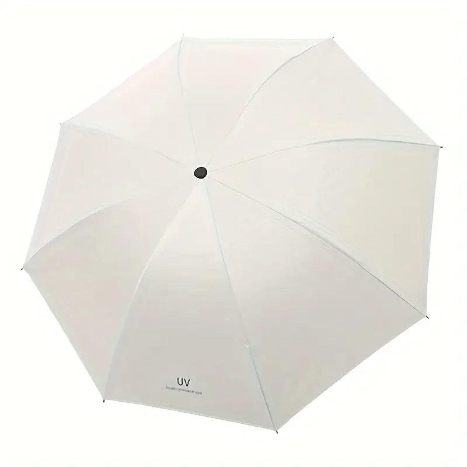 Image of Adorazone UV-Rays Safe 23 inch Large Size 3-Fold Umbrella, UV-Super Umbrella For Rain & Sun Umbrella (Silver)