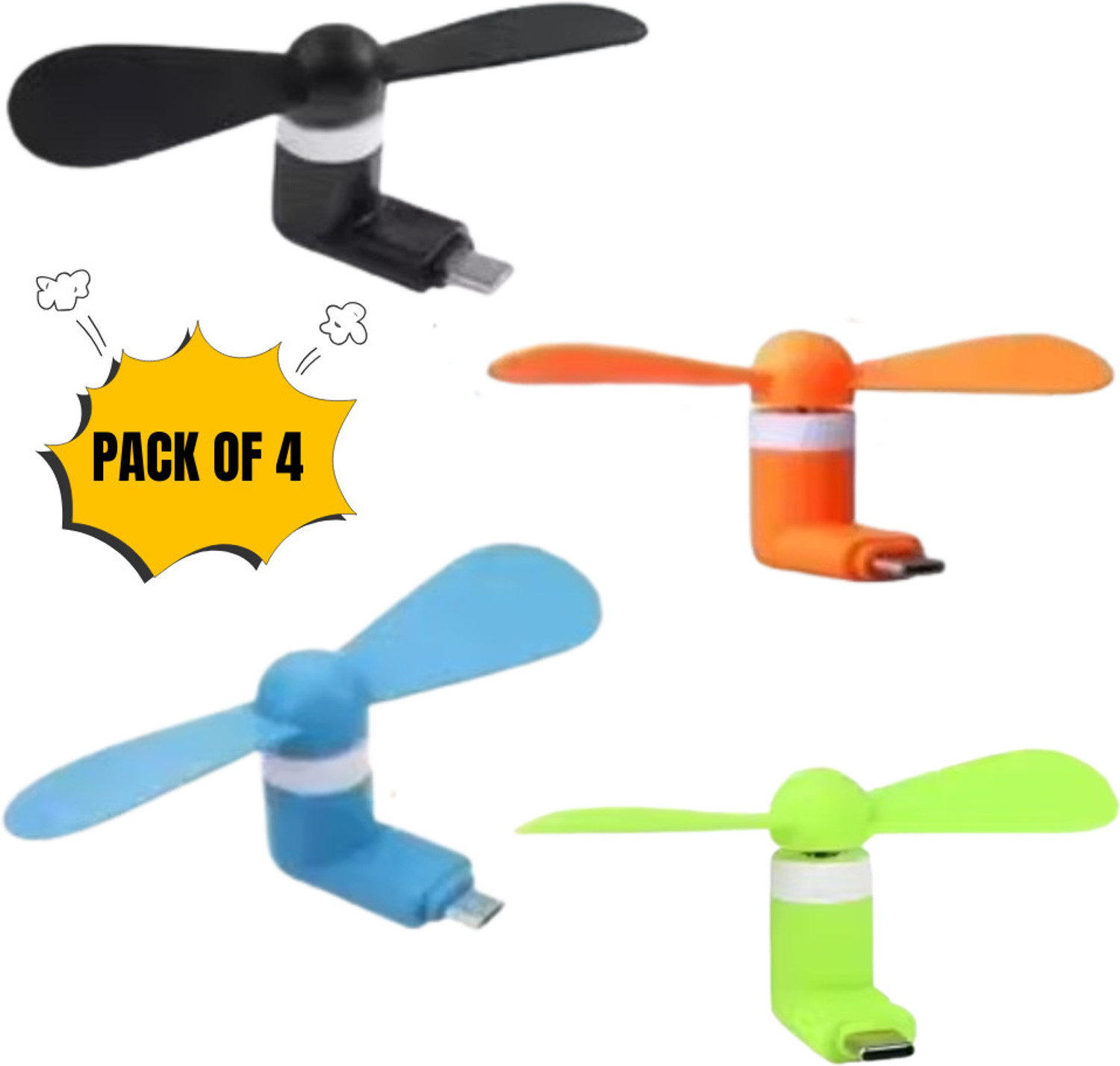 Image of DIYALUX Handheld USB Rechargeable Fan MiniFan-USB01 USB Fan (Green)