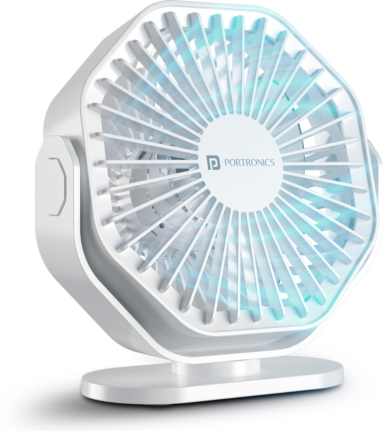 Image of Mystic Wrap Mini AC Room Cooler Fan with 7-Color LED, 3 Speeds, 3 Sprays BLK USB Fan (Black)