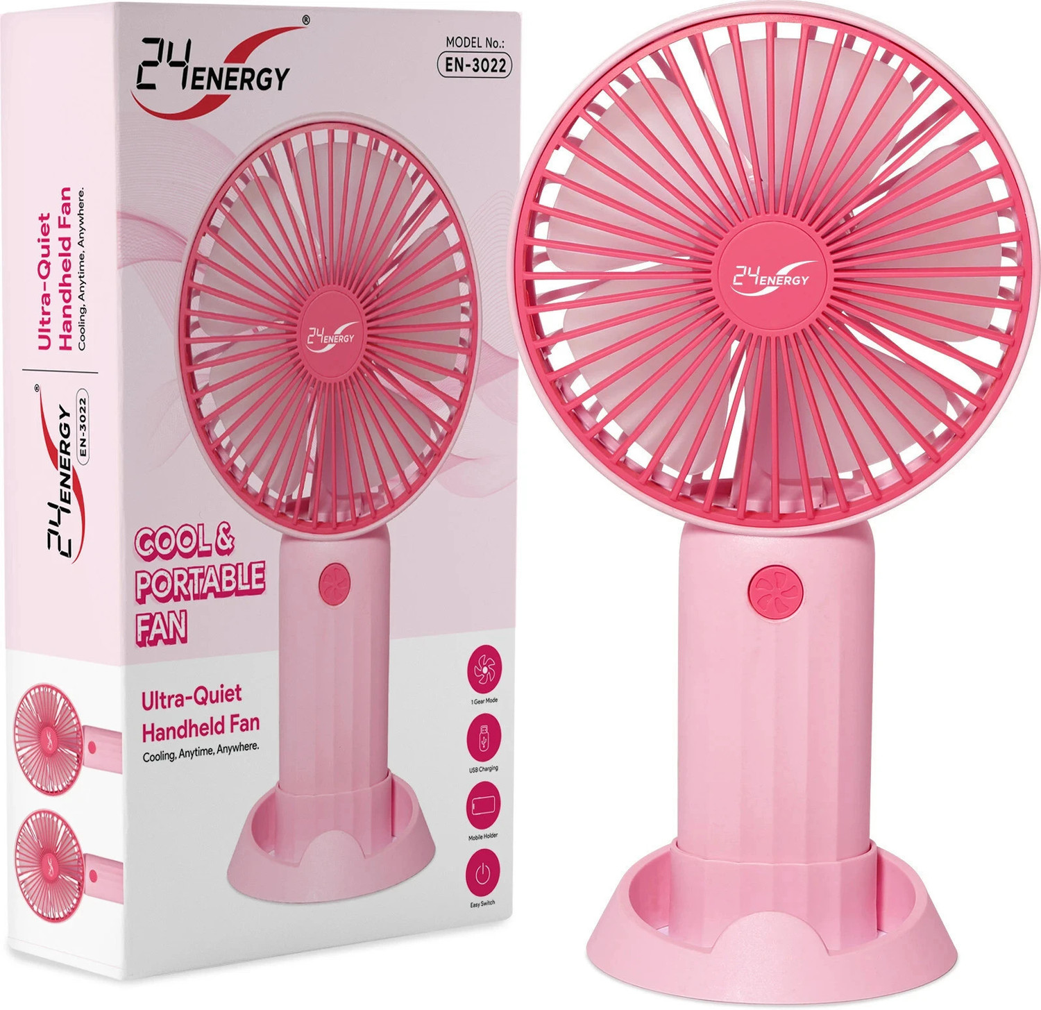 24 ENERGY Toofan USB Rechargeable Travel &amp; Office Hand Fan - Pink USB Fan Price in India - Buy 24 ENERGY Toofan USB Rechargeable Travel &amp; Office Hand Fan - Pink USB Fan online at Flipkart.com