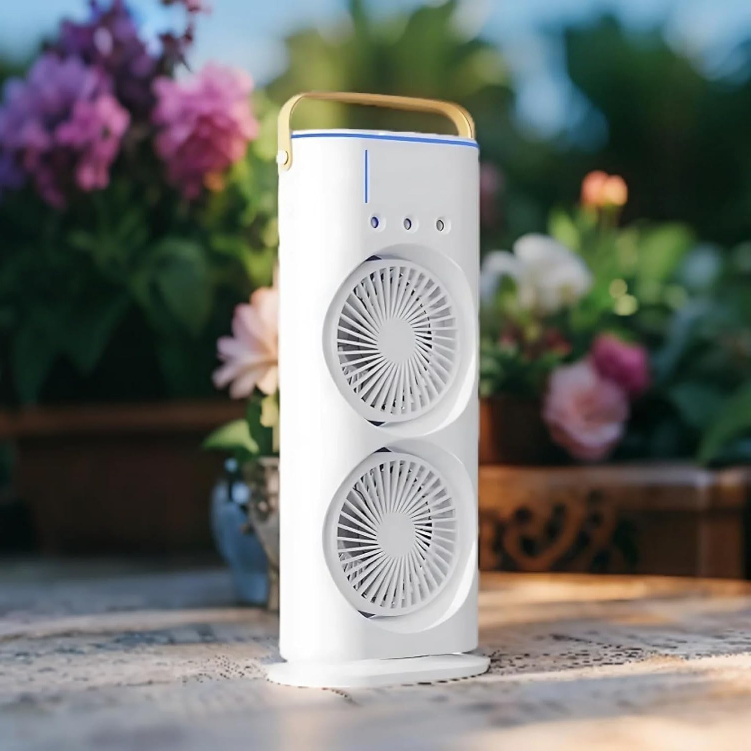 Image of Winfinity Mart Mini Air Cooler Portable Air Cooler USB Air Cooler (White)