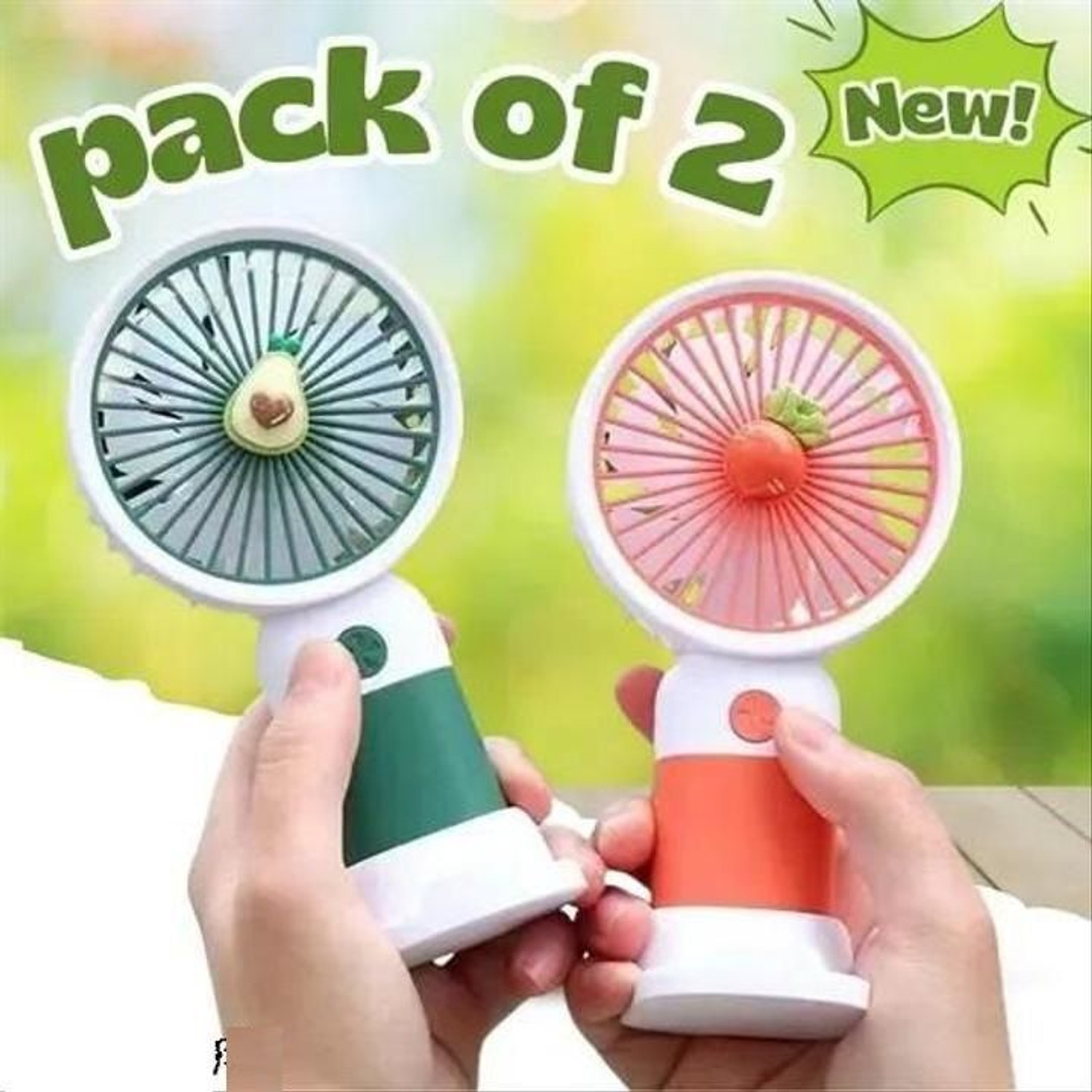 Image of Mystic Wrap Mini AC Room Cooler Fan with 7-Color LED, 3 Speeds, 3 Sprays BLK USB Fan (Black)