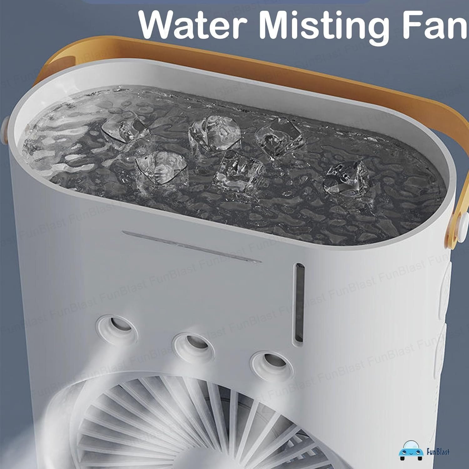 Image of GadgetKart 600 L Room /Personal Air Cooler (White, Double Fan RGB Mist Cooler)