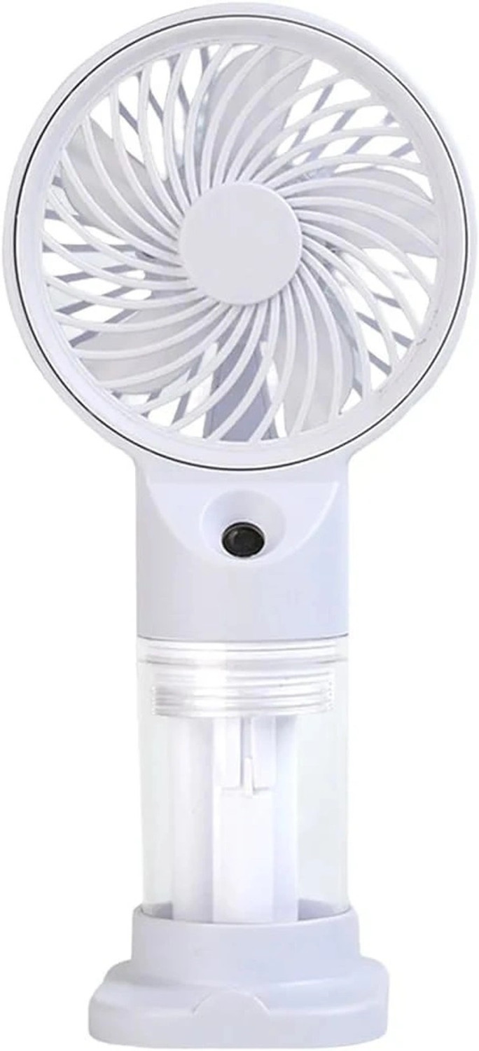 Image of One94Store Premium Mini Fan, 3-Speed Mode, USB Charging Fan, Hand Fan, 1800mAh Battery, Silent High Airflow USB Fan (Grey)