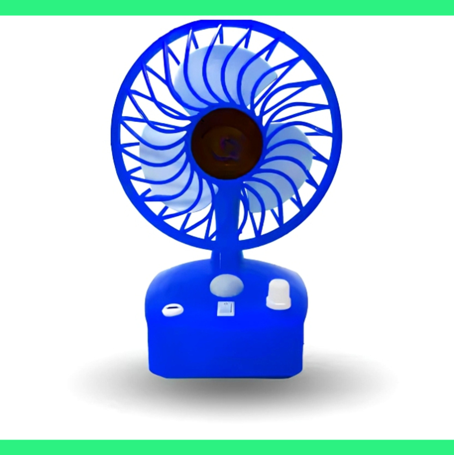 Image of DIYALUX Handheld USB Rechargeable Fan MiniFan-USB01 USB Fan (Green)
