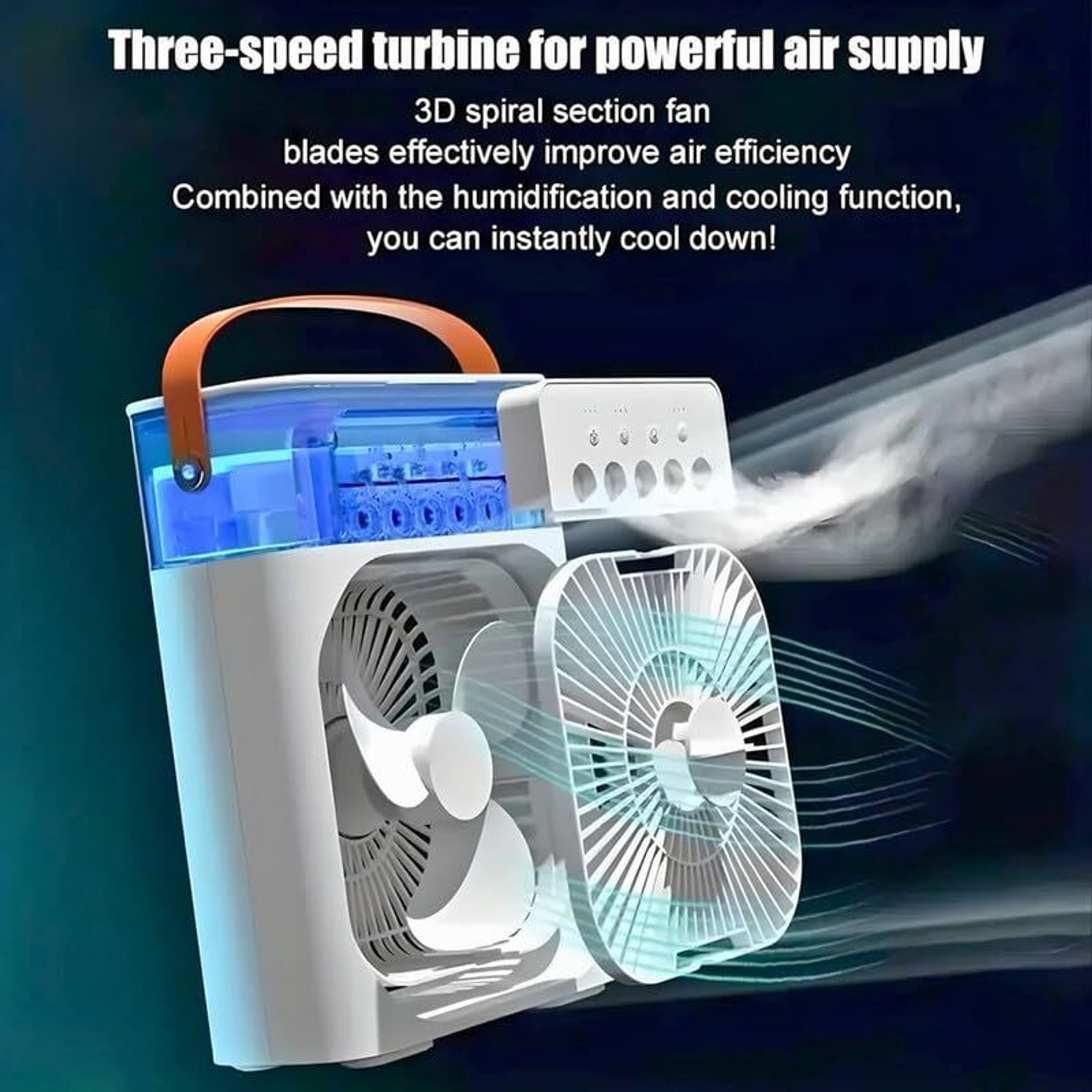 Image of VRAJ STORE MINI PORTABLE COOLING FAN-001 MINI PORTABLE COOLING FAN USB Air Cooler (Multicolor)