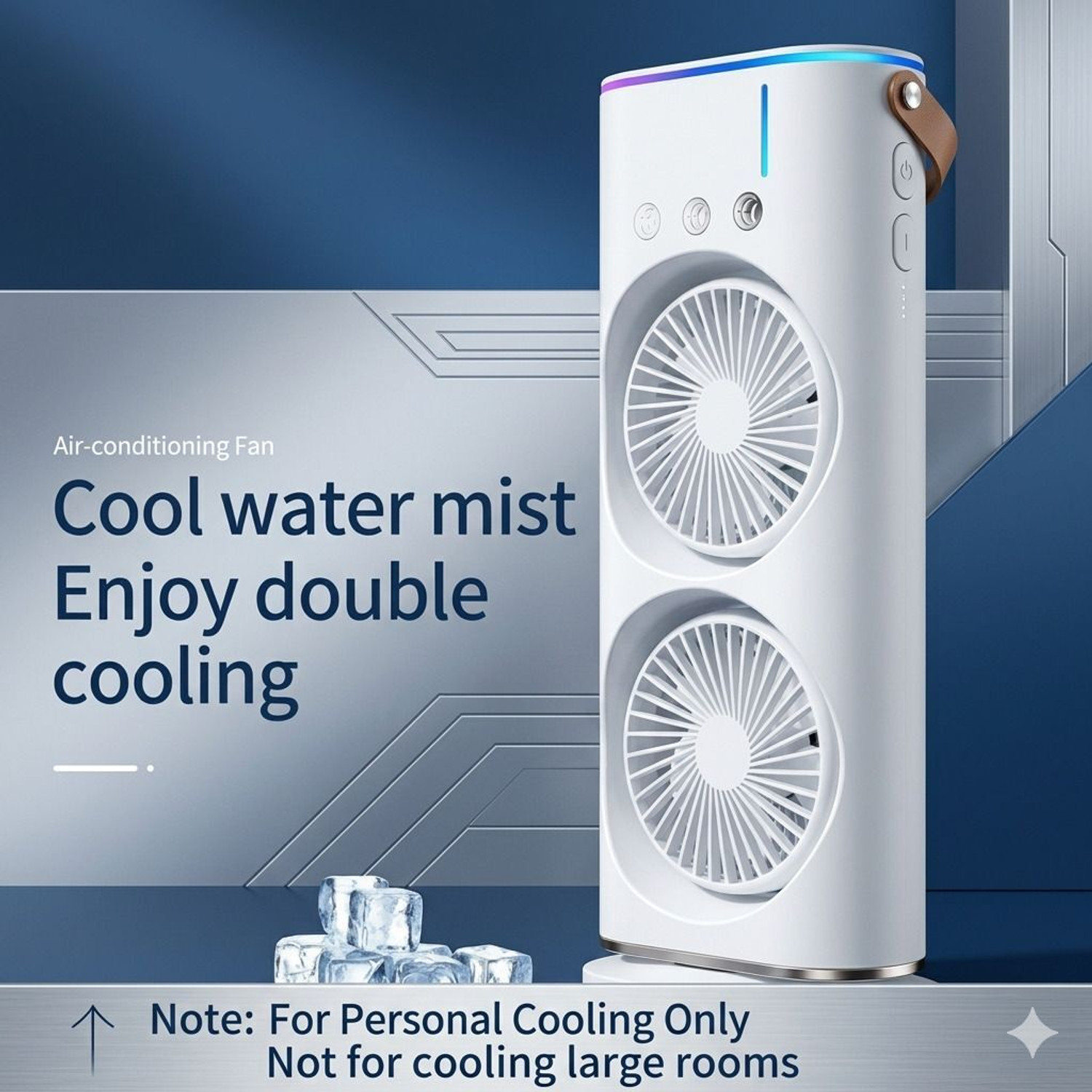 Image of Winfinity Mart Mini Air Cooler Portable Air Cooler USB Air Cooler (White)