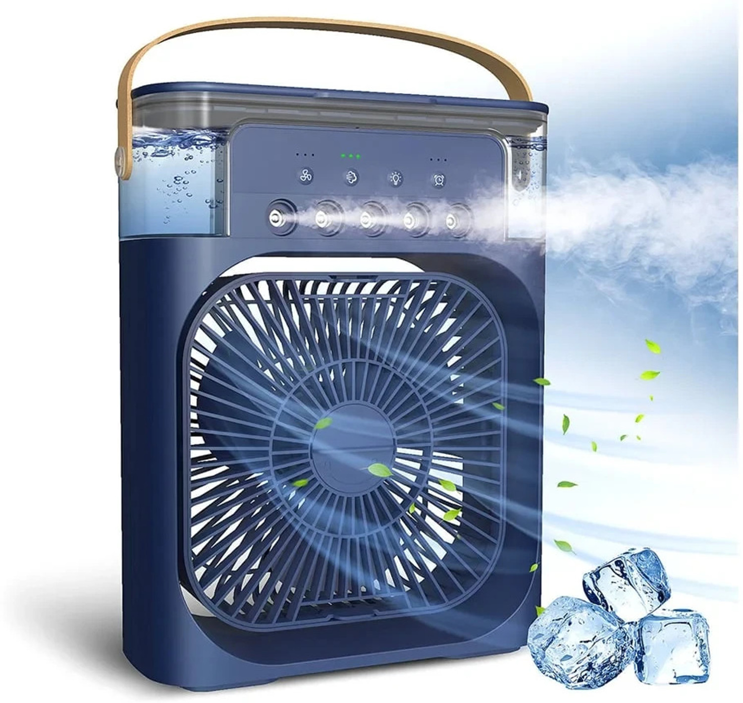 Image of IMMUTABLE Portable Ac Mini Cooler Fan For Room SGV13 Portable USB Air Cooler Fan with Ice Chamber SG13 USB Air Cooler (Multicolor)