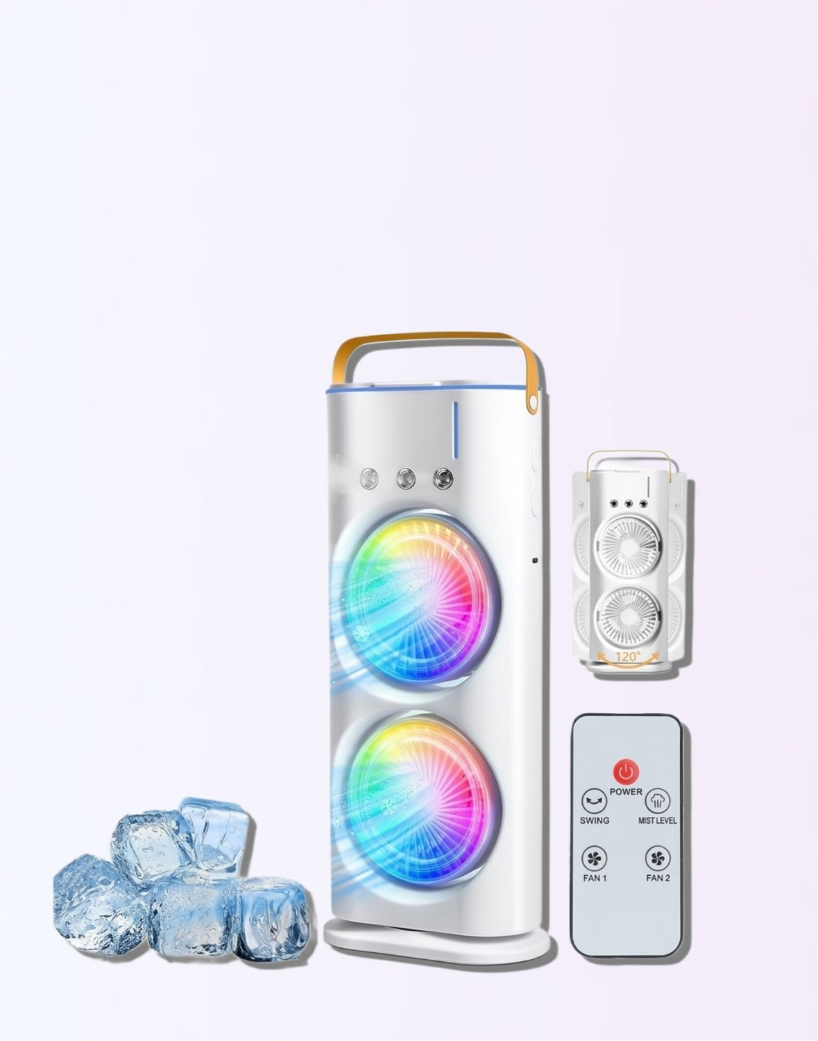 Image of Winfinity Mart Mini Air Cooler Portable Air Cooler USB Air Cooler (White)