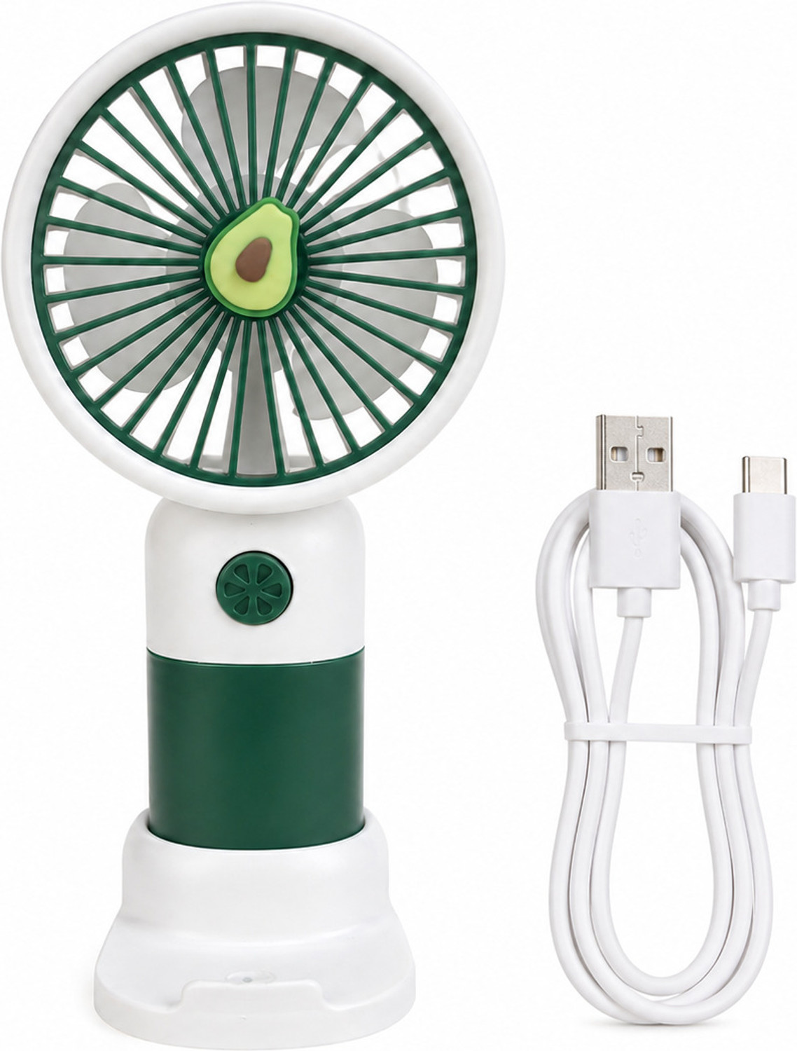 Image of uzone Portable mist cooling fan with powerful 5-Spray airflow-silent operation Air Cooler Spray Function Portable Mist Cooling For Home Office and Outdoor Uses USB Air Cooler (Green)