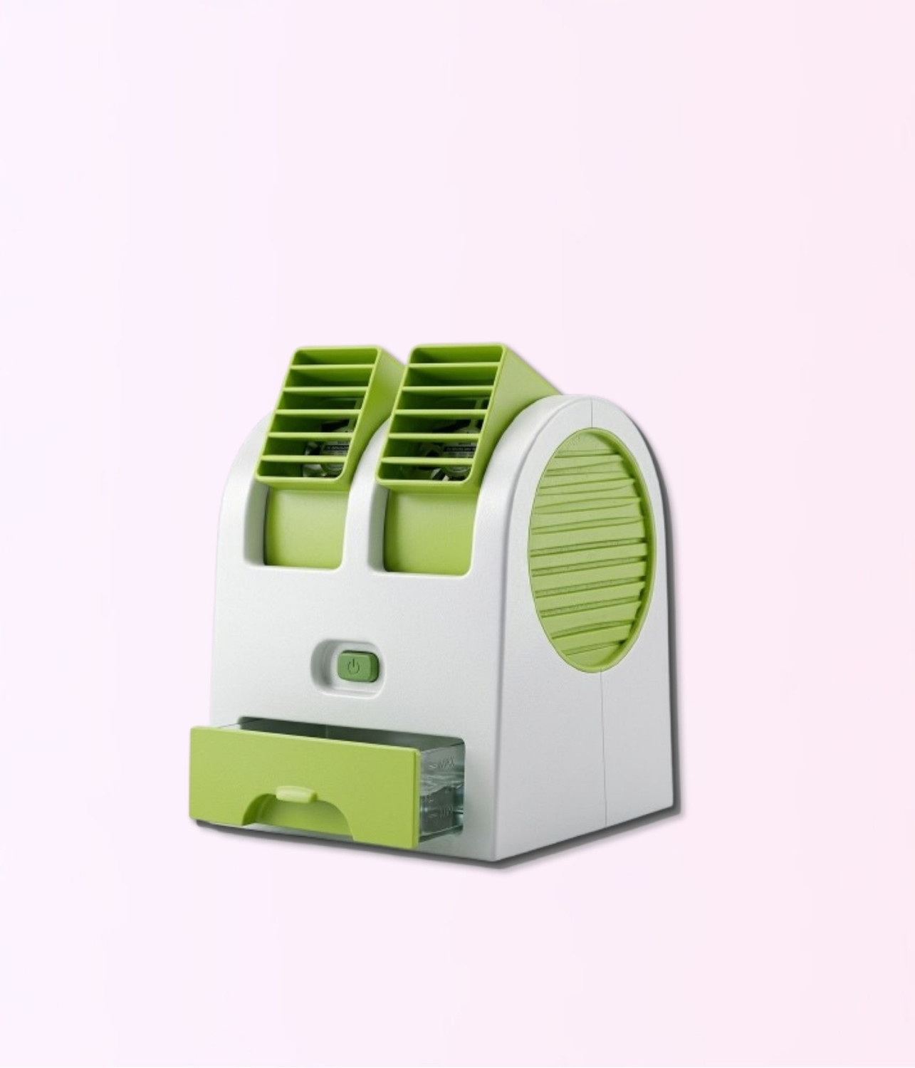 Image of uzone Portable mist cooling fan with powerful 5-Spray airflow-silent operation Air Cooler Spray Function Portable Mist Cooling For Home Office and Outdoor Uses USB Air Cooler (Green)