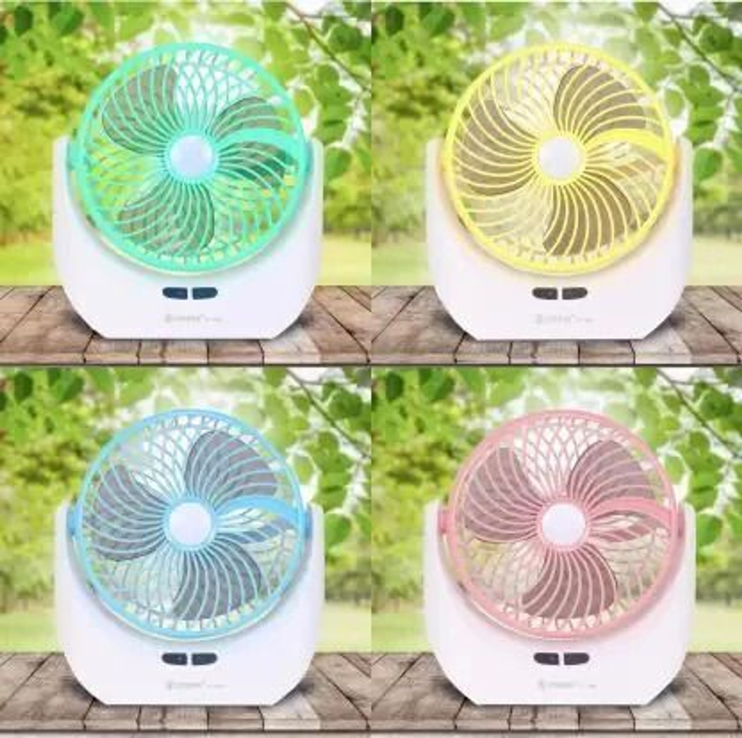 Image of BazaarNest 40 L Room /Personal Air Cooler (Multicolor, High-Speed 4000mAh Rechargeable Table Fan with LED Light, Portable Fan, USB Fan,)