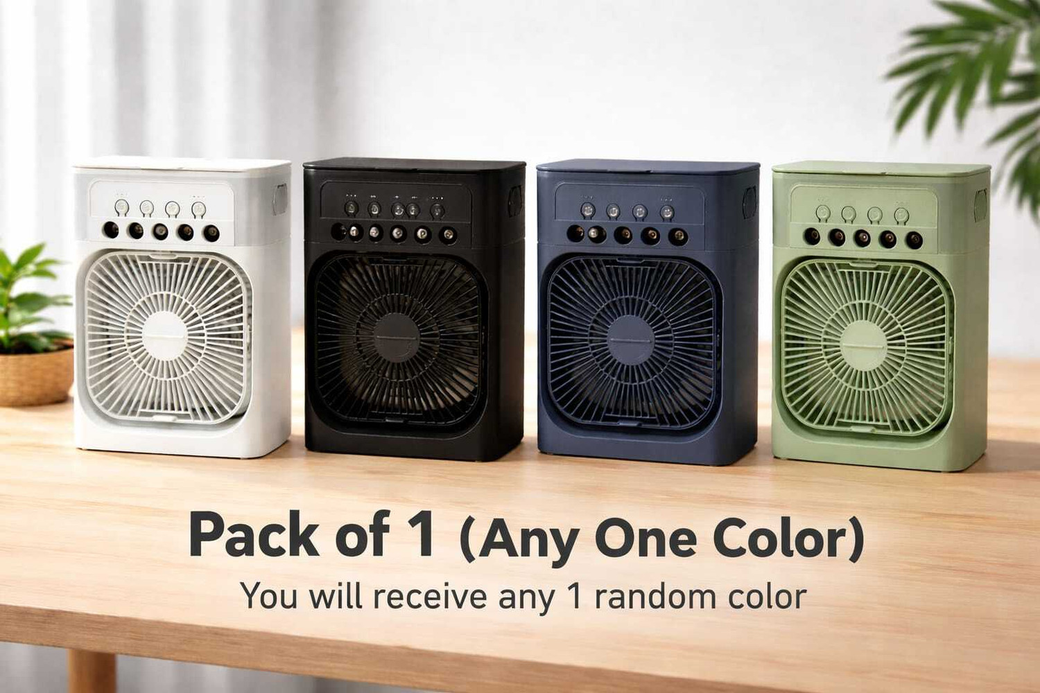 Image of 4uonly TD-40 RRT-BRE-Portable Air FAN BIG Mist Fan With 5 Speed UGI25 USB Fan (Multicolor)