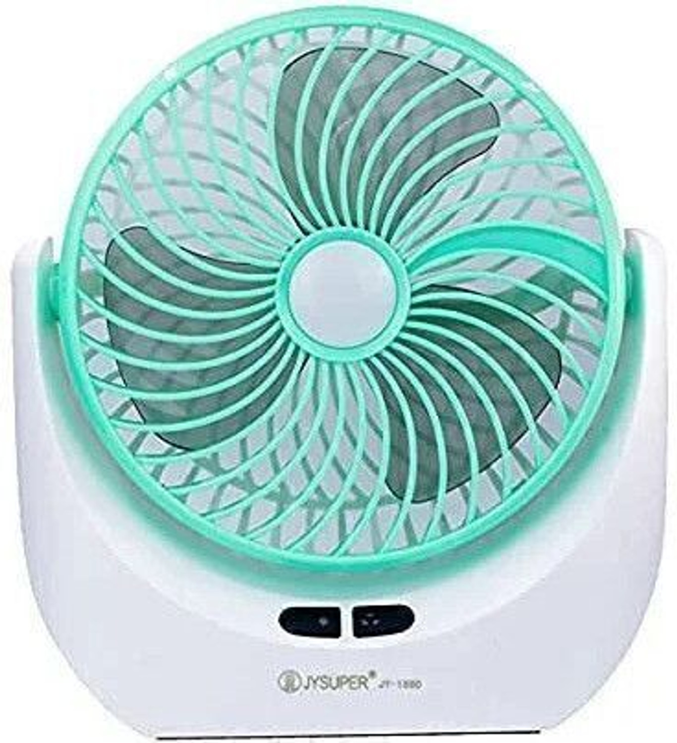 Image of Radhe High Speed Rechargeable Table Fan with LED Light For Office Desk, Home 352 Ultra High Speed 1400 mm Table Fan (5 Star | Multicolor | Pack of 1)