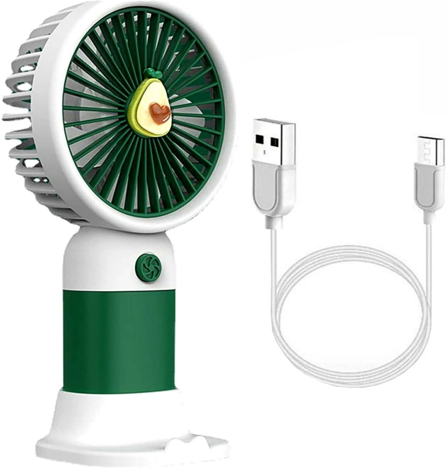 Image of DIYALUX Handheld USB Rechargeable Fan MiniFan-USB01 USB Fan (Green)