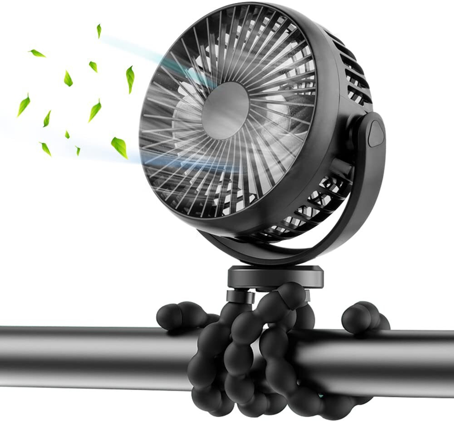 Image of Darshan High Speed Rechargeable Table Fan with LED Light For Office Desk, Home 273 Ultra High Speed 1400 mm Table Fan (5 Star | Multicolor | Pack of 1)