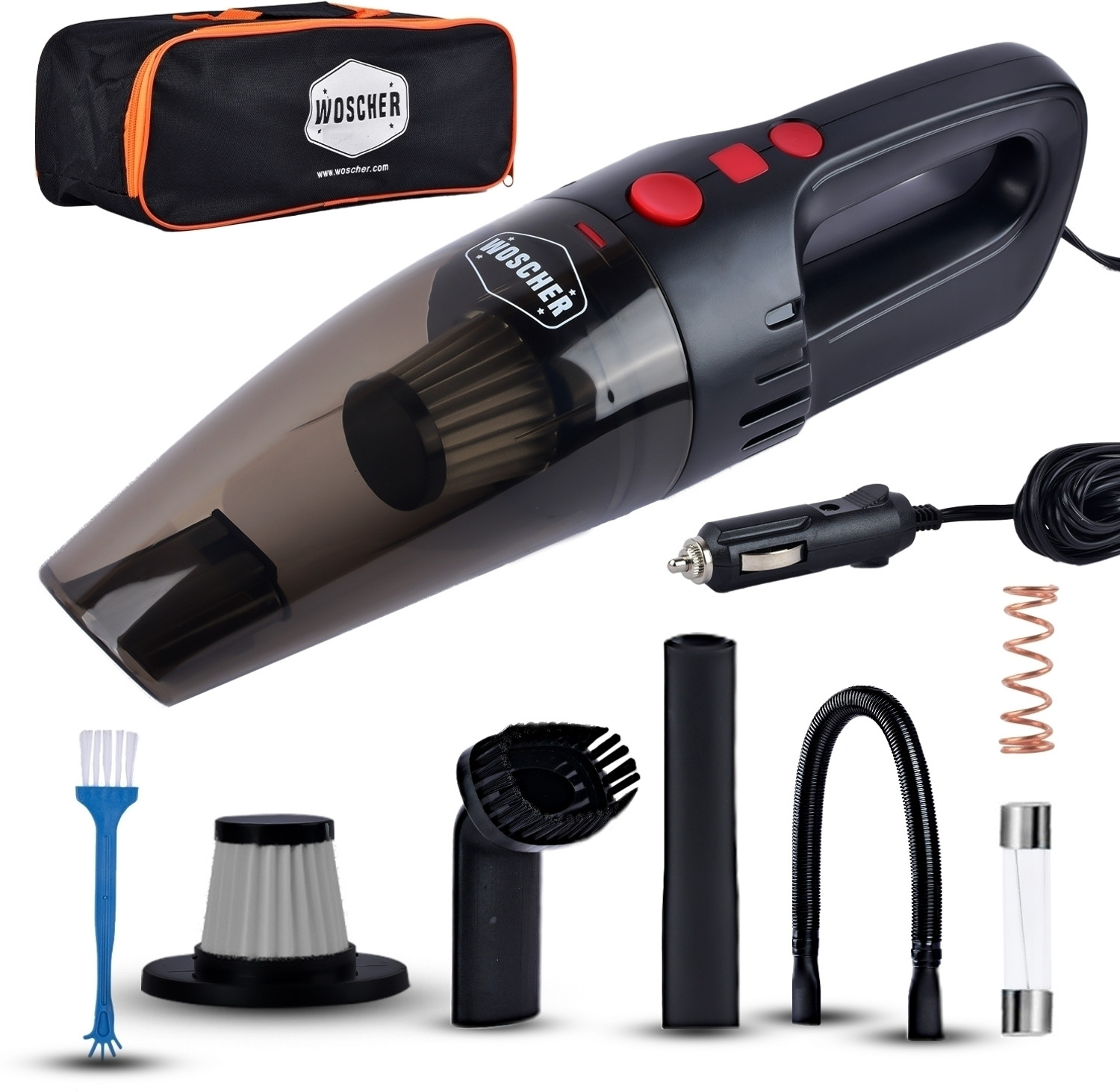 Image of ANJANI MA-503 Cordless Vacuum Cleaner with Swappable Battery, Reusable Dust Bag (Black)