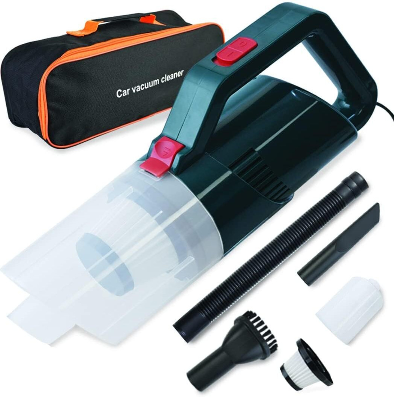 Image of DEESSE 12V 5.5KPA High Power Wet & Dry Portable Handheld Car Vacuum Cleaner Car Vacuum Cleaner (Green-LL8)