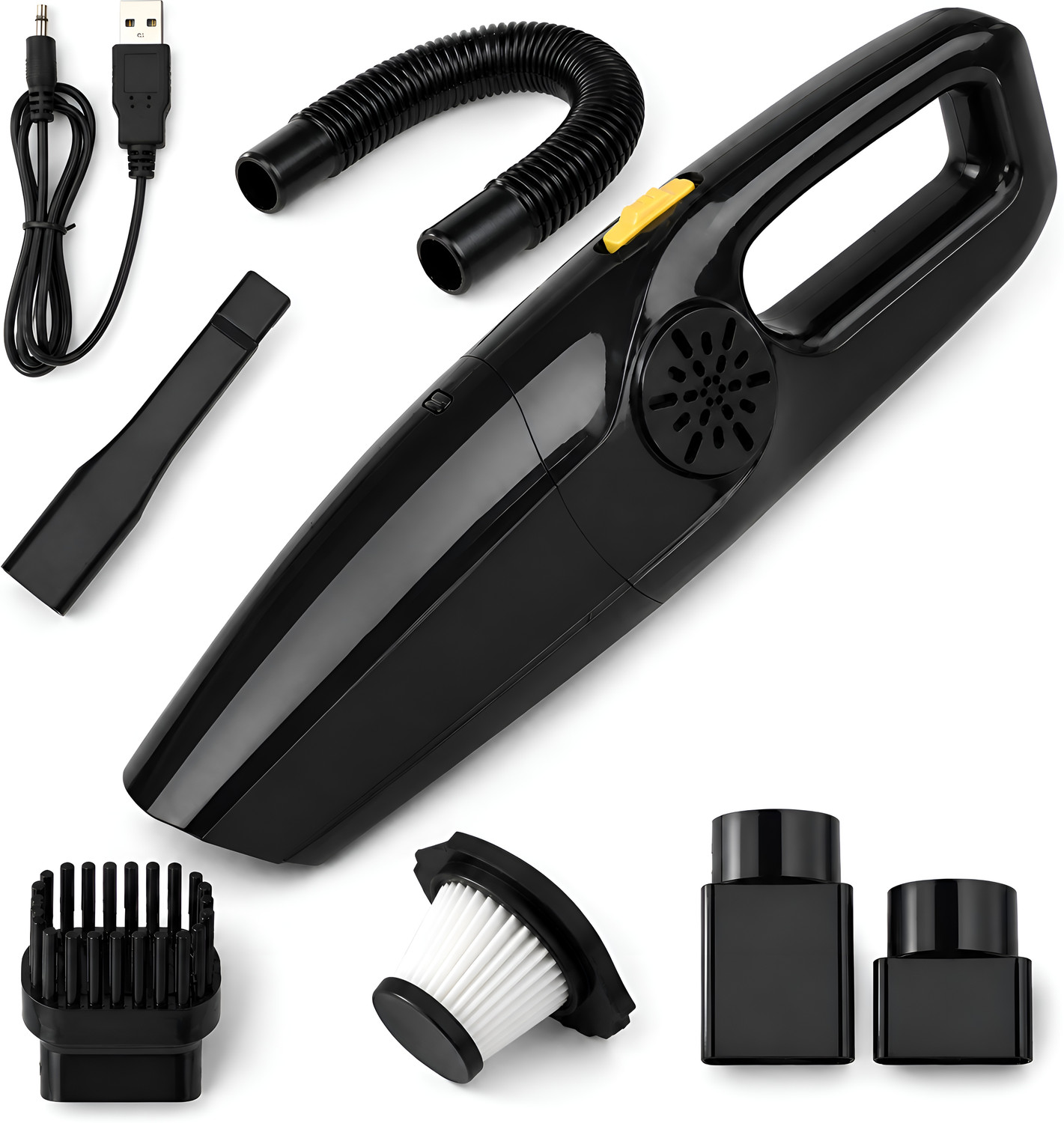 Image of ANJANI MA-503 Cordless Vacuum Cleaner with Swappable Battery, Reusable Dust Bag (Black)