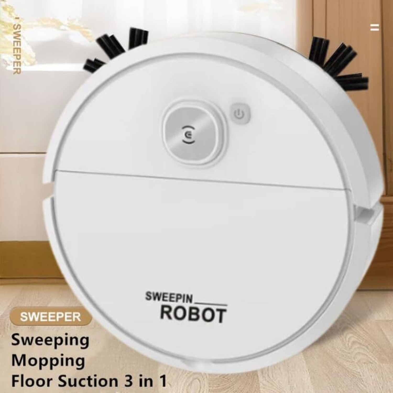 Image of fotokina SDJ-01 Robotic Floor Cleaner (White)