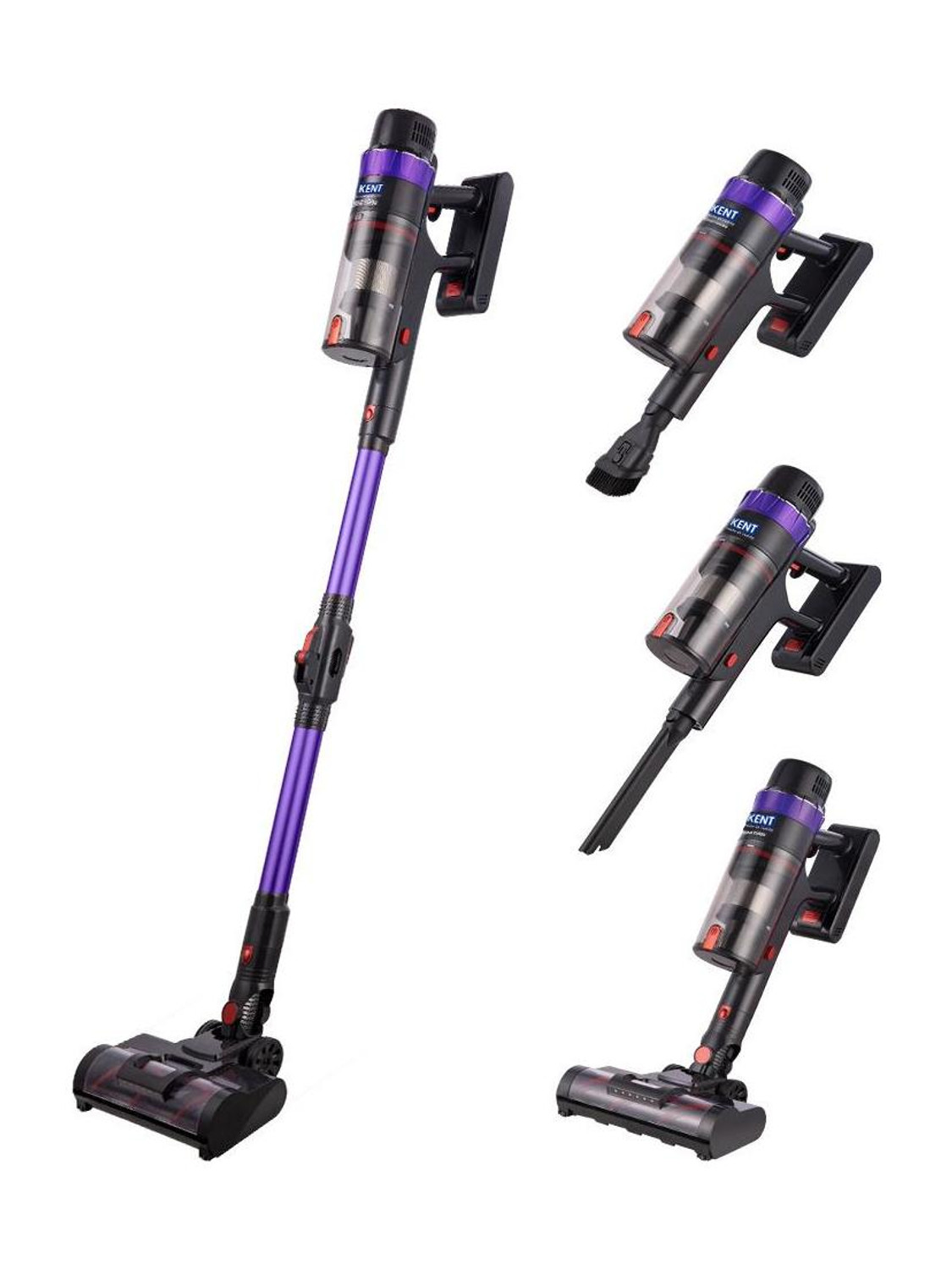 KENT Zoom Turbo Vacuum Cleaner 11614b Cordless Vacuum Cleaner with Swappable Battery