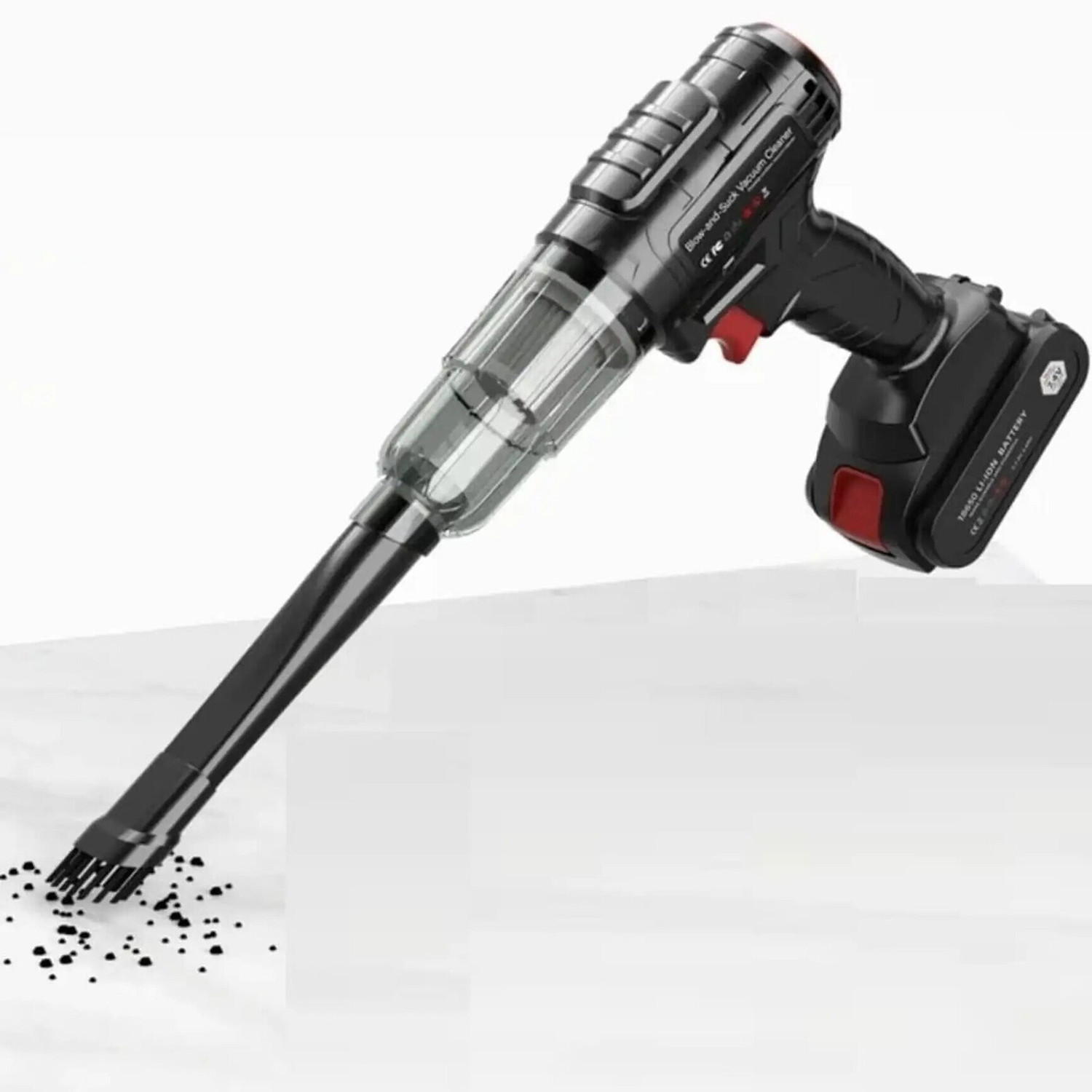 NUVIO Mini Vacuum Cleaner Wireless Car 21000Pa Portable Cleaner Hand-held Vacuum Cleaner with 2 in 1 Mopping and Vacuum, Swappable Battery