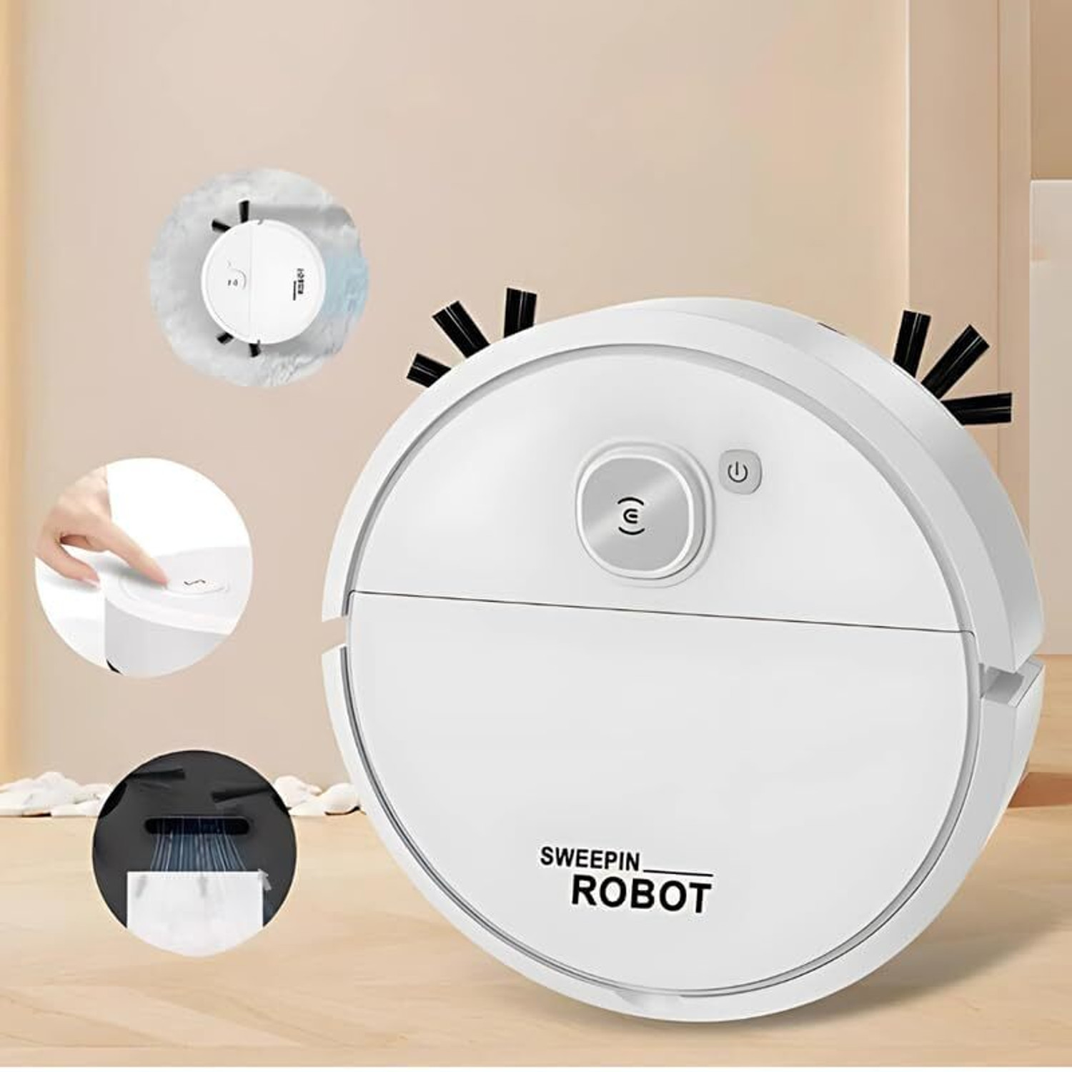 Image of fotokina SDJ-01 Robotic Floor Cleaner (White)