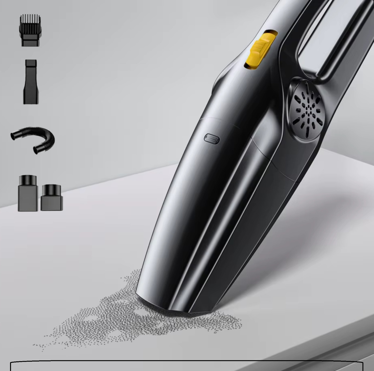 Image of ANJANI MA-503 Cordless Vacuum Cleaner with Swappable Battery, Reusable Dust Bag (Black)