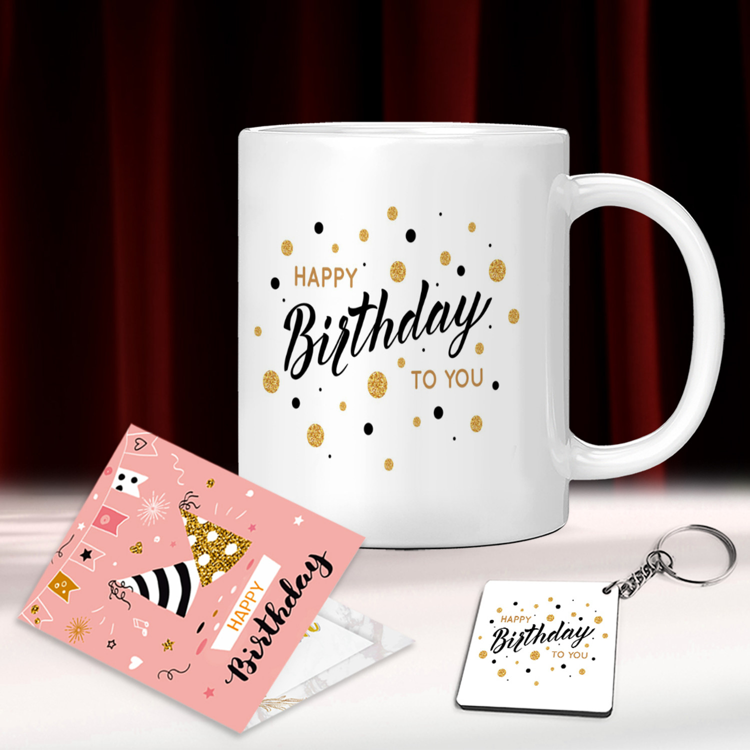 Image of GiftsOnn Mug, Keychain, Greeting Card Gift Set