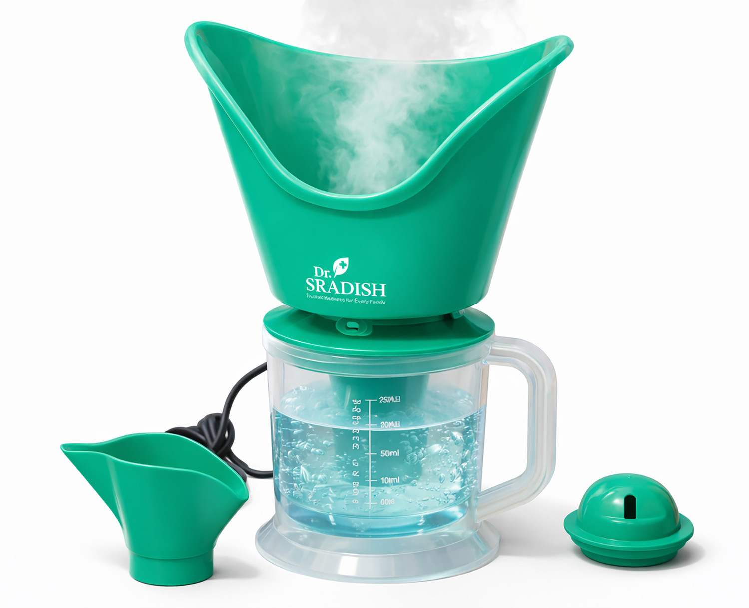 Image of alis 3 in 1 Steam Inhaler Vaporizer for Cold & Cough Facial Steamer 120W Professional Vaporizer (Purple)