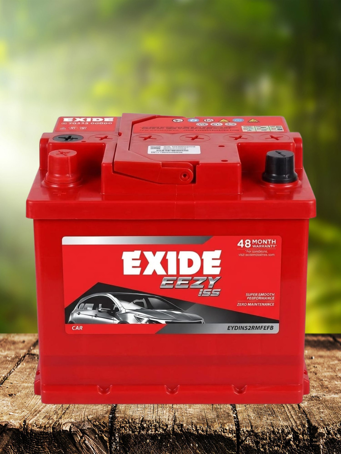 Image of EXIDE EEZY EYDIN52RMFEFB 52 Ah Battery for Car