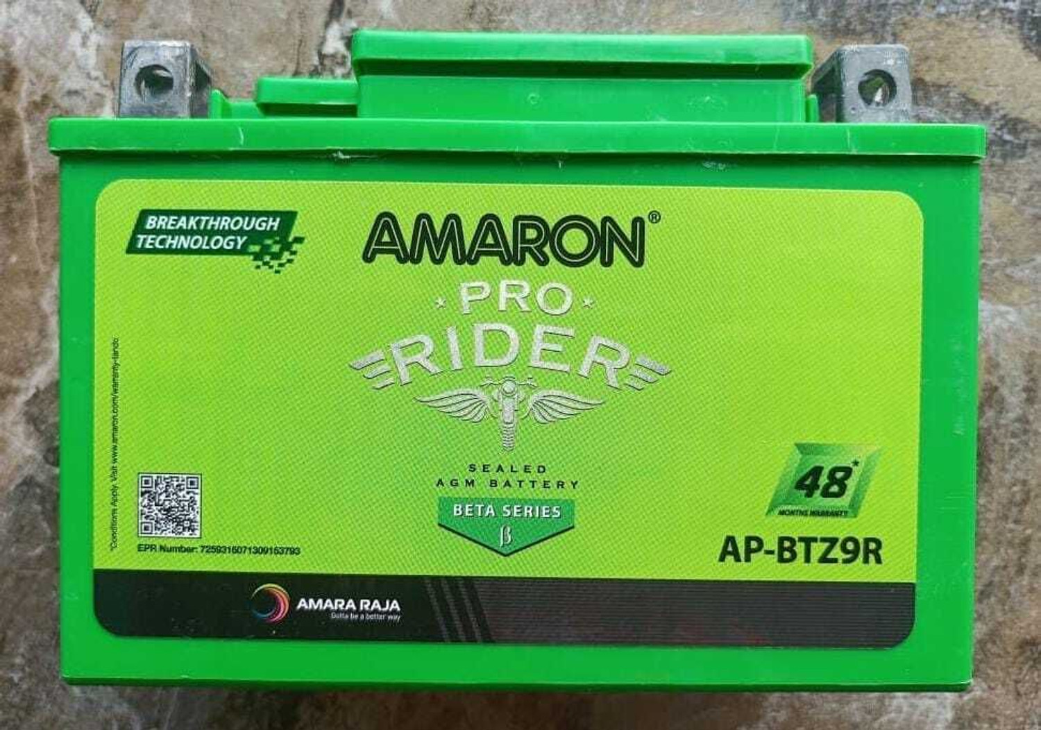 Image of amraon AP-BTZ4L 4 Ah Battery for Bike