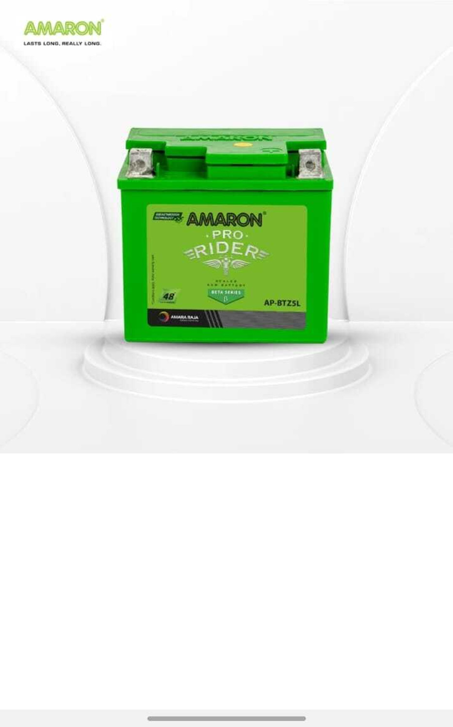 Image of amraon AP-BTZ4L 4 Ah Battery for Bike
