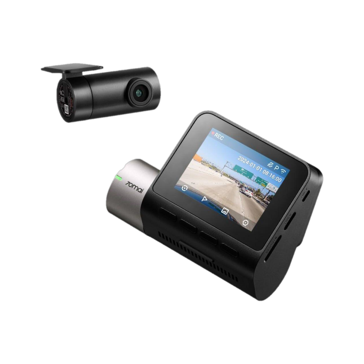 Image of Qubo Smart Dashcam Pro 4K + rear cam Dashboard Camera System (2 Camera, Front (8MP) + rear (2MP))