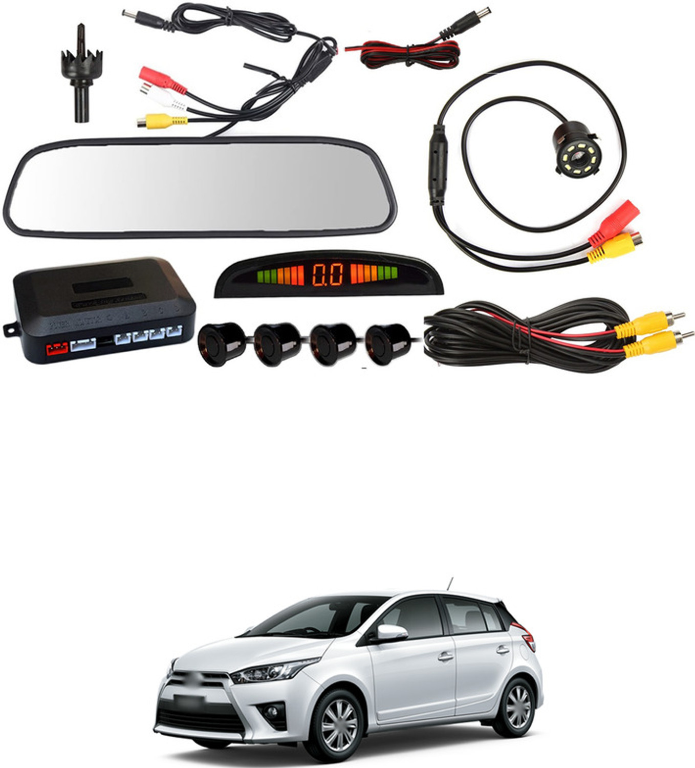 Image of MSNP Front Camera Recorder With Night Vision & Waterproof 106 Reverse Assist Camera System (1 Camera, 648*488)