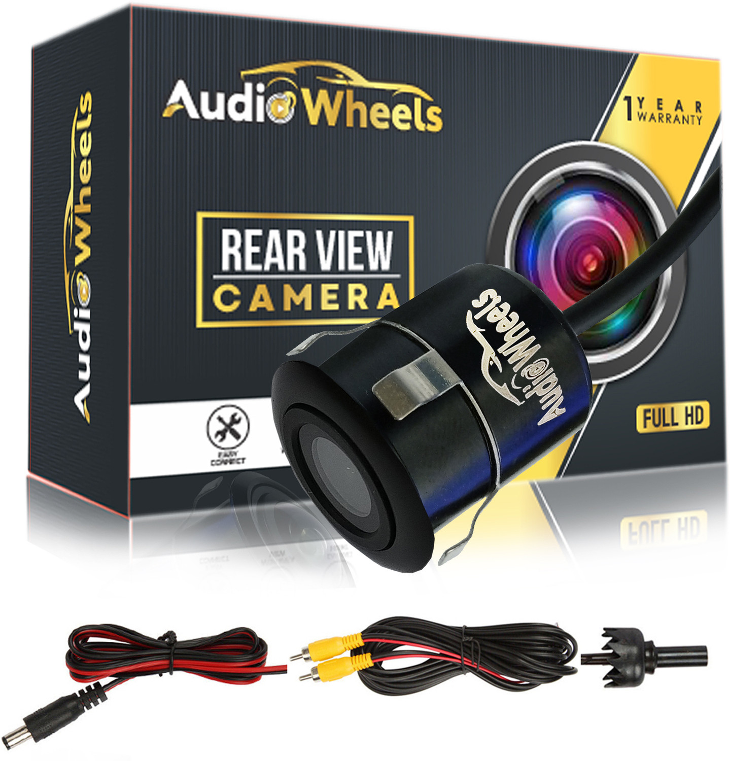 Image of FABTEC Car Dashcam with Front,in Cabin & Rear View Camera|Wifi|Night Vision|G-Sensor Dashboard, In-car, Reverse Assist Camera System (3 Camera, 1680 x 960)