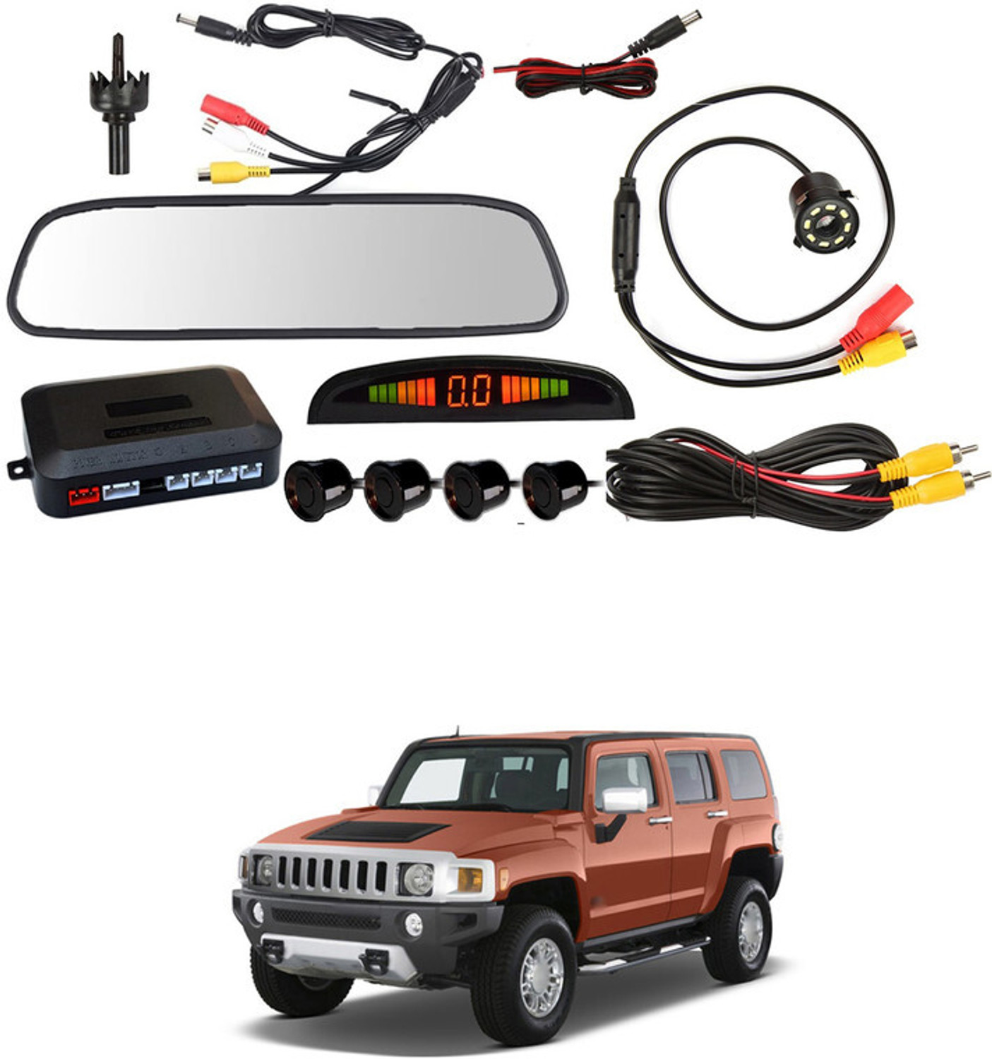 Image of MSNP Front Camera Recorder With Night Vision & Waterproof 106 Reverse Assist Camera System (1 Camera, 648*488)