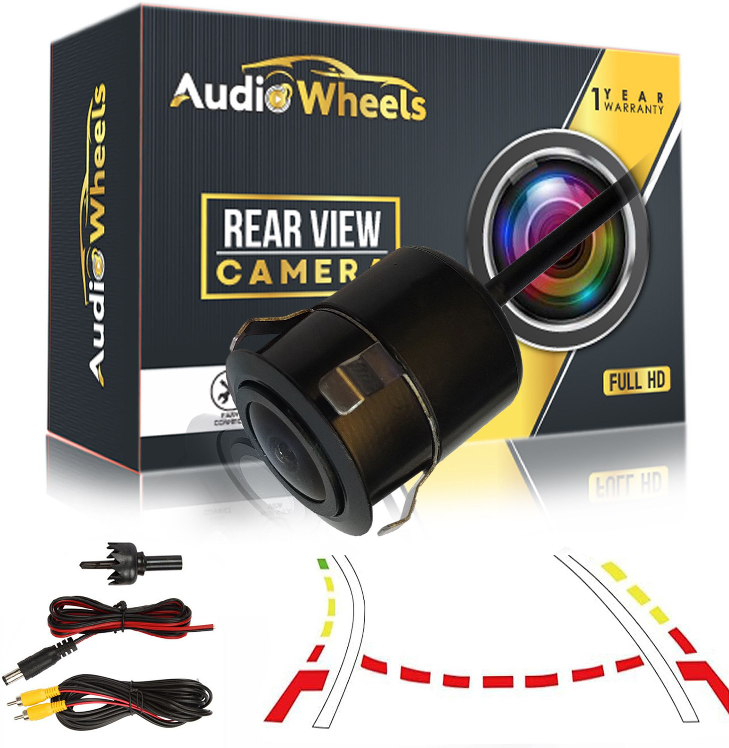 Image of FABTEC Car Dashcam with Front,in Cabin & Rear View Camera|Wifi|Night Vision|G-Sensor Dashboard, In-car, Reverse Assist Camera System (3 Camera, 1680 x 960)
