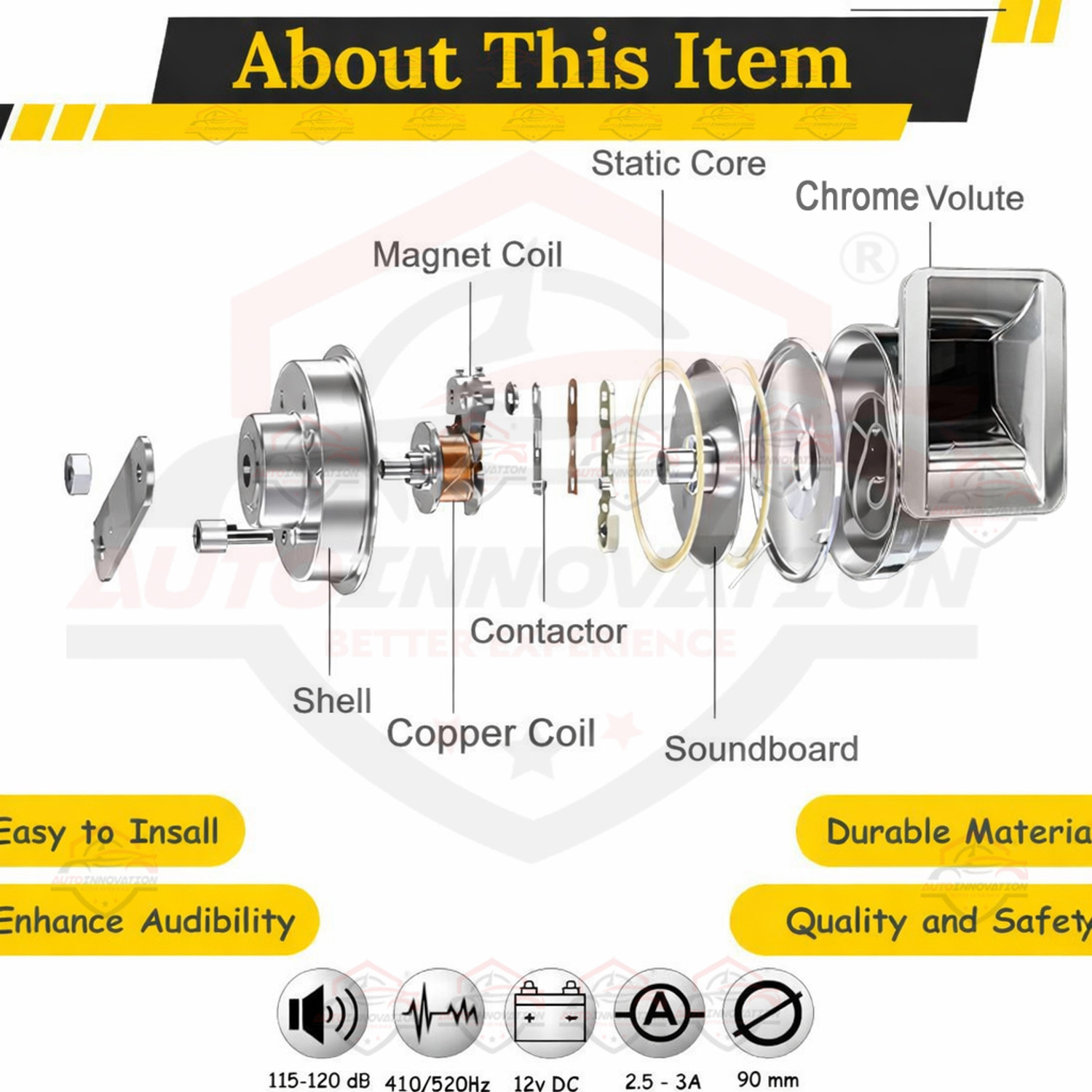 Image of Autoinnovation Horn For Hyundai Creta