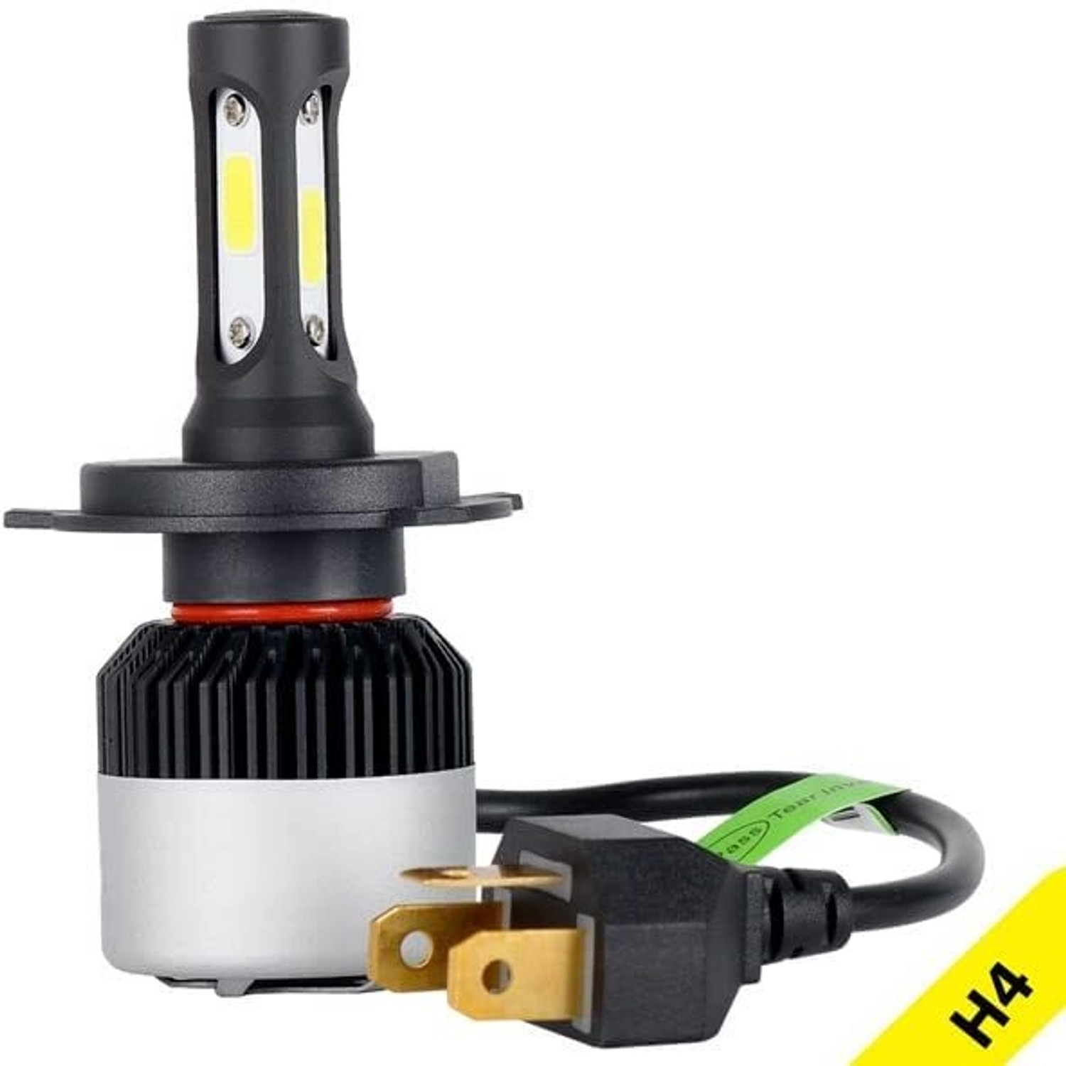 Image of ZULUSTYL Car H4 LED Headlight Bulb Hi /Low Beam Xenon Light Halogen Bulb-017 Headlight Car, Motorbike, Truck, Van Xenon (12 V, 72 W) (Universal For Bike, Universal For Car, Pack of 2)