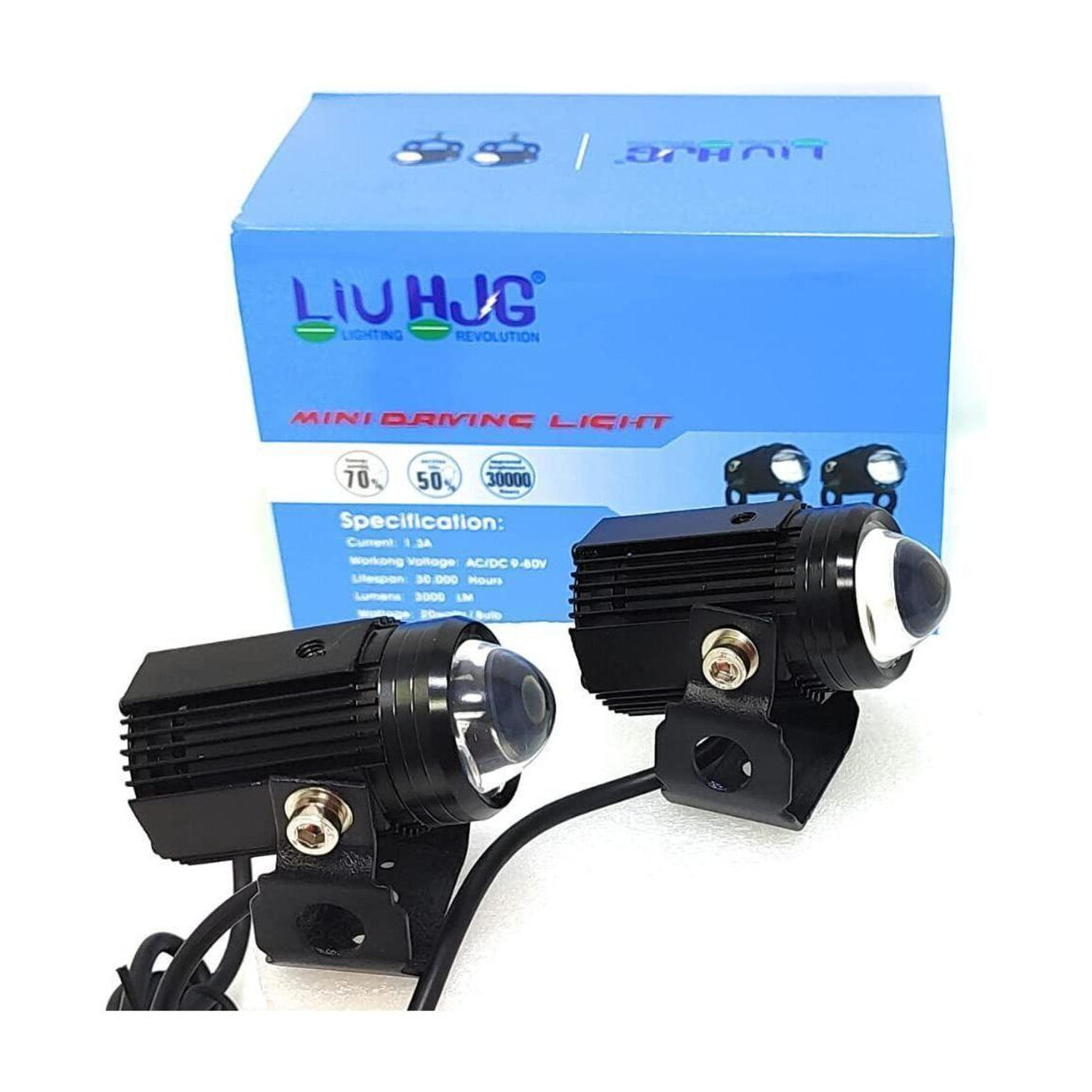 hjg Mini Drive Powerful Fog Light for Motorbike & Car - Image 1