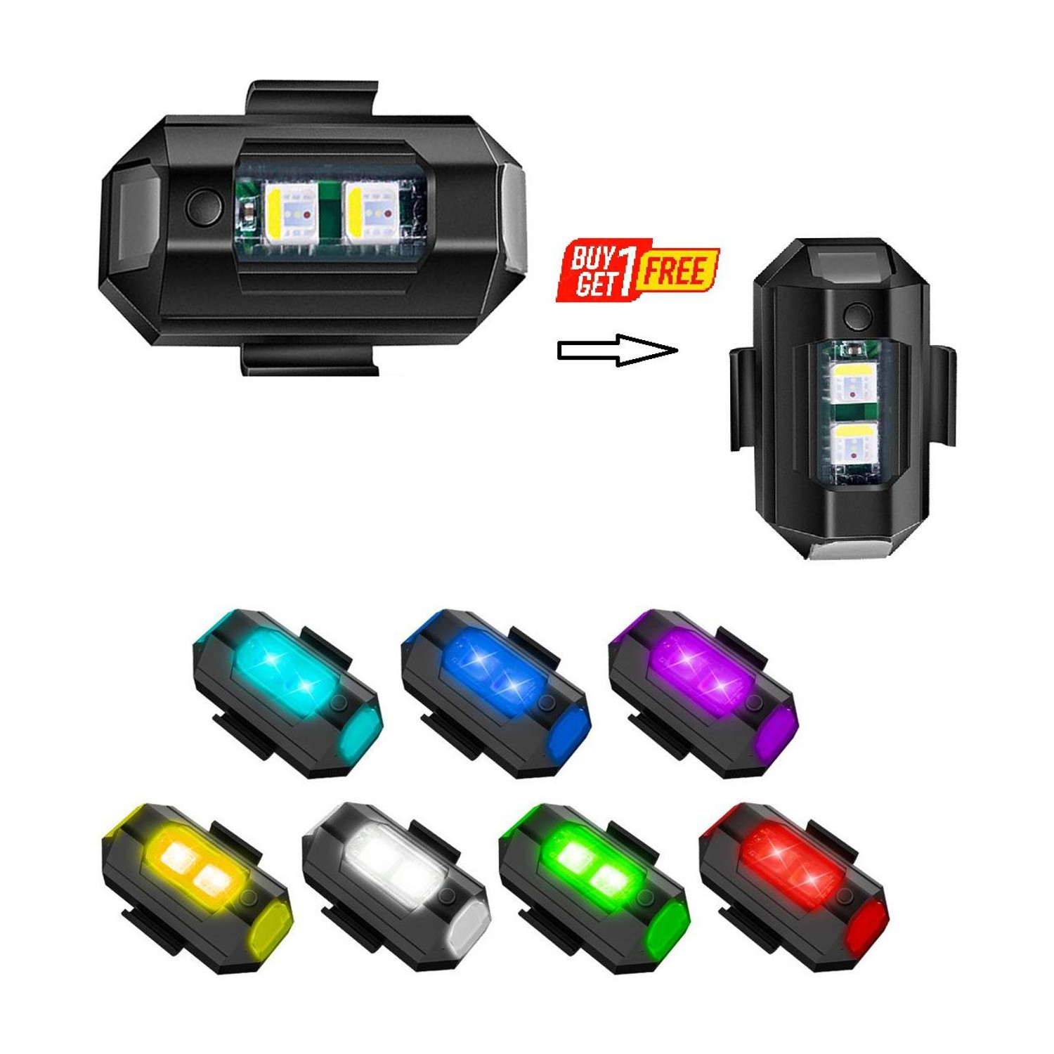 Giinix 7 Colors LED Anti-collision Warning Light - Image 6