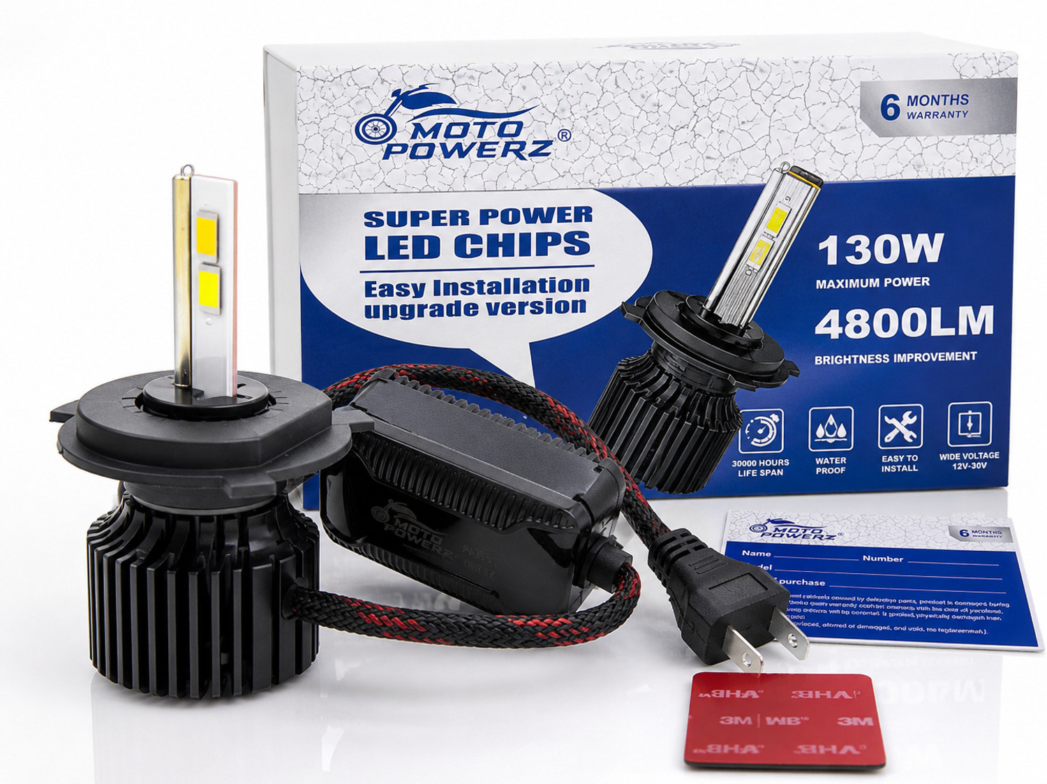 Moto Powerz LED Headlight Universal for Bike, Car - Image 1