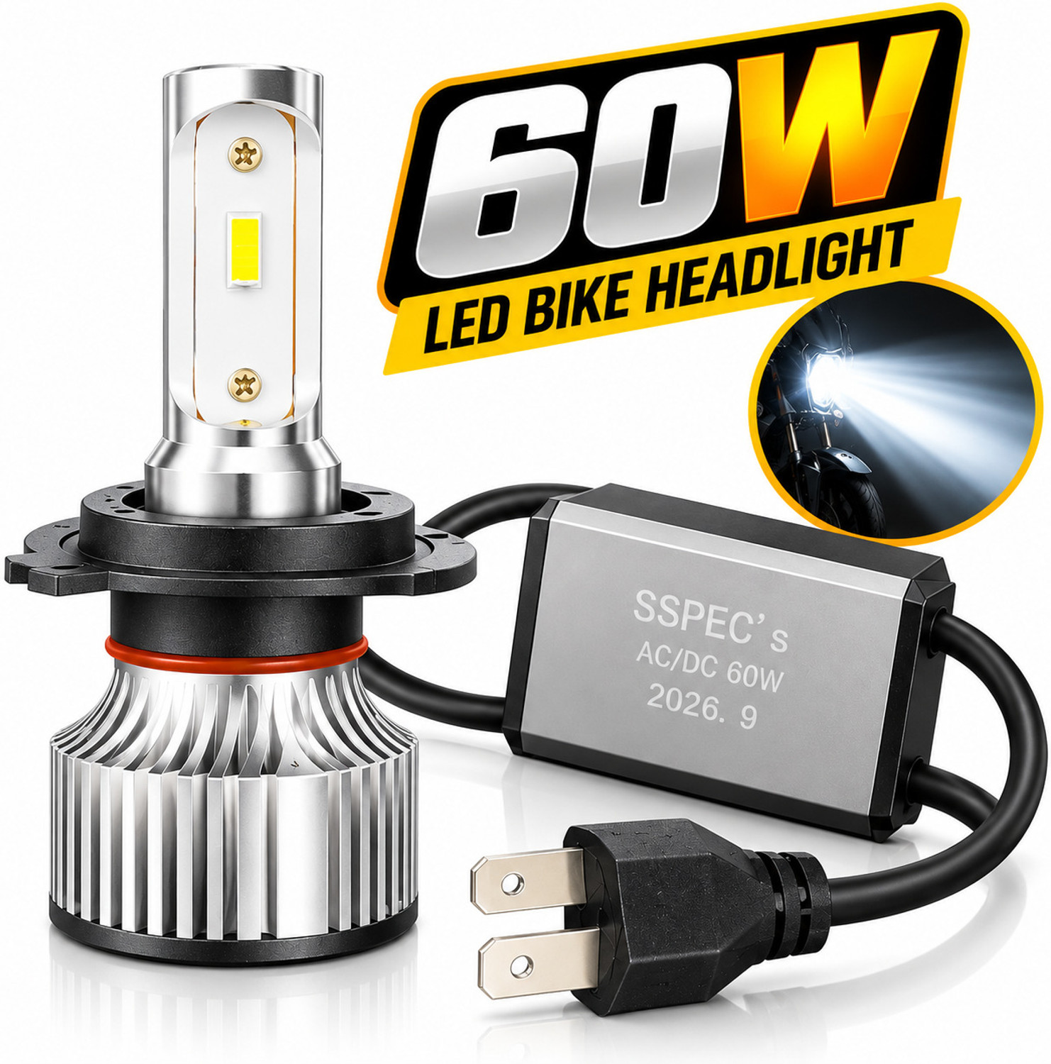 RUSHKO 60W Classic LED Headlight Bulb - Image 6