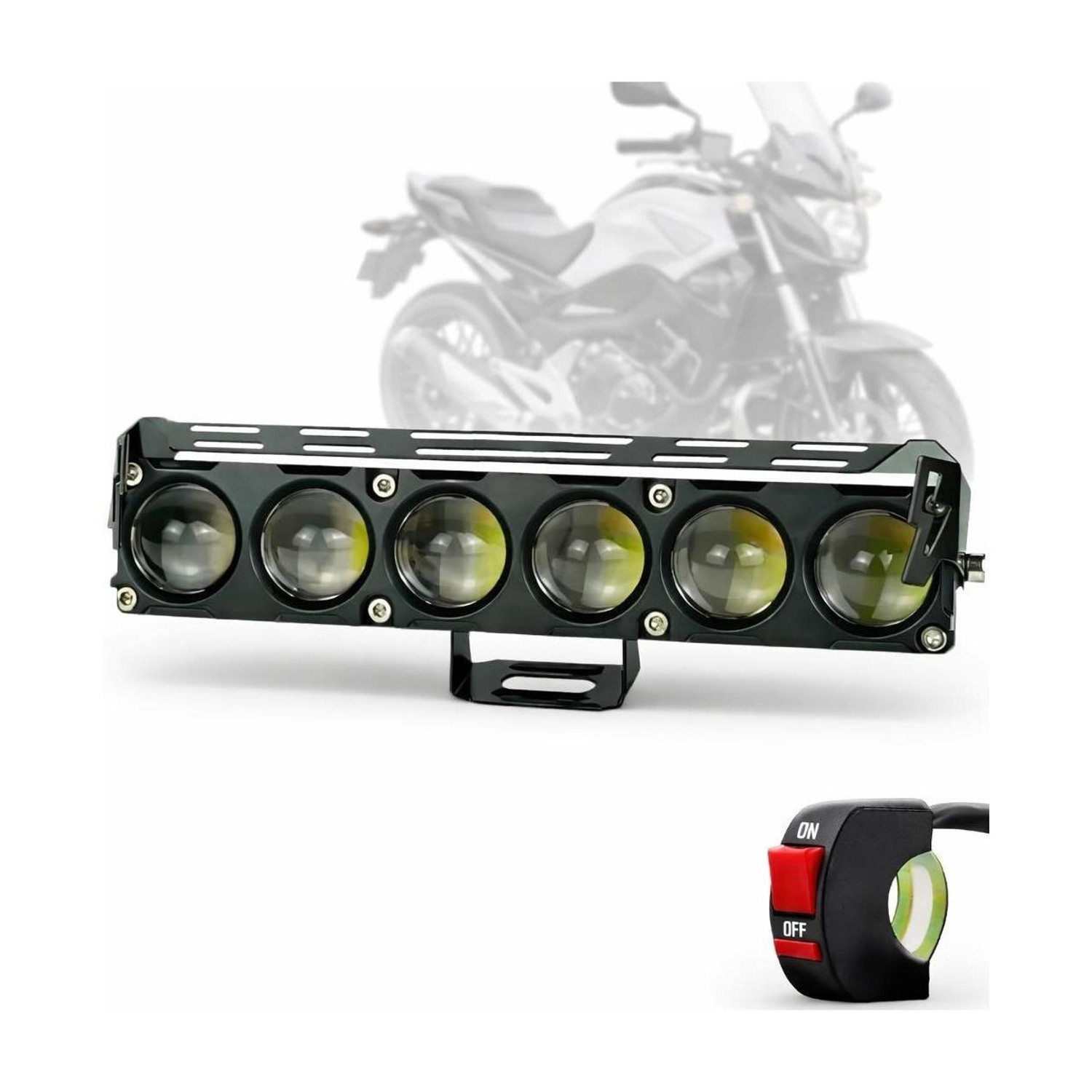 BIKEBLOOM 6 LED Fog Light (White and Yellow) - Image 1