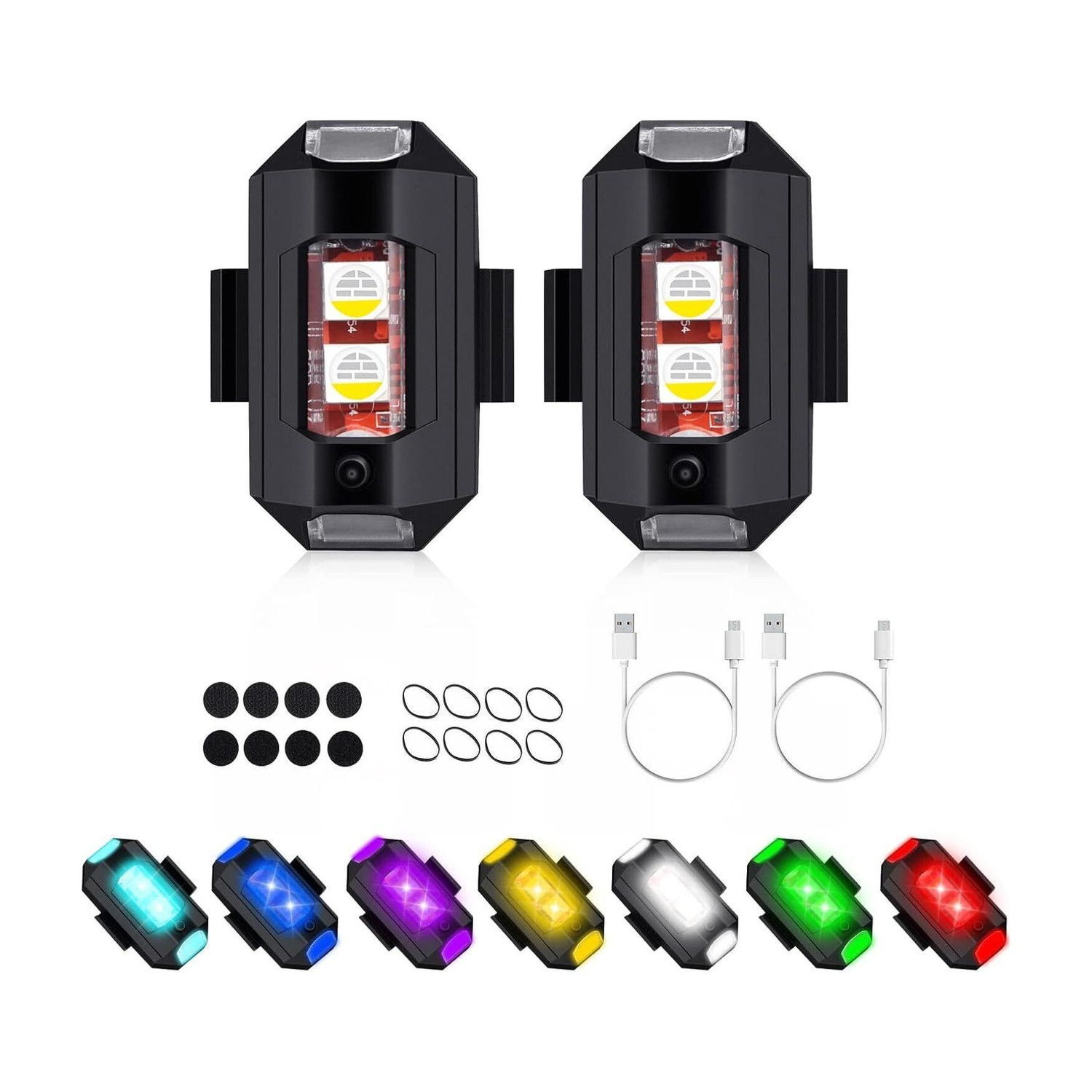 Favoto 7 Color Strobe Lights with USB Charging - Image 6